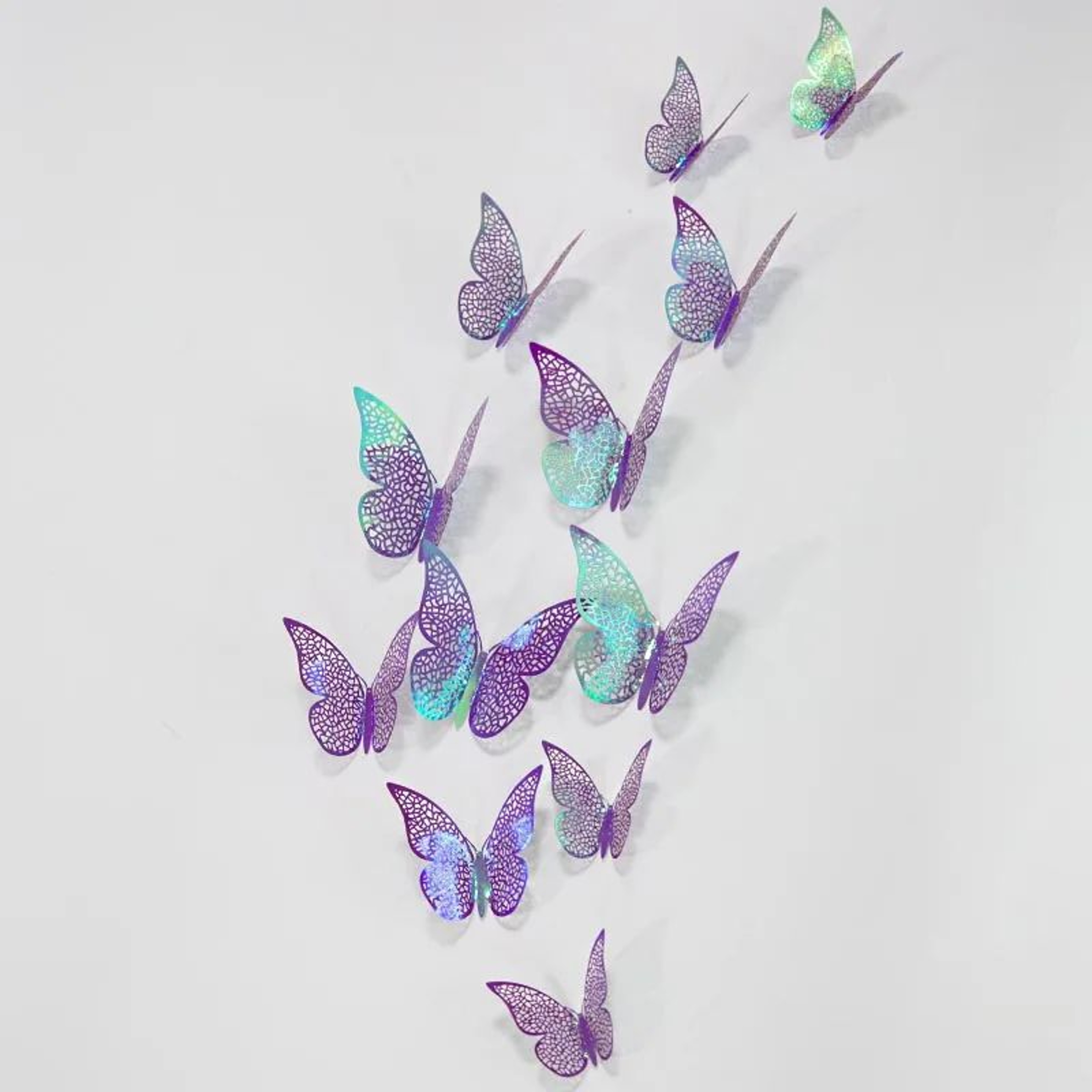 Butterfly Mirror Wall Stickers 3D Decorative Wall Decor Set 23