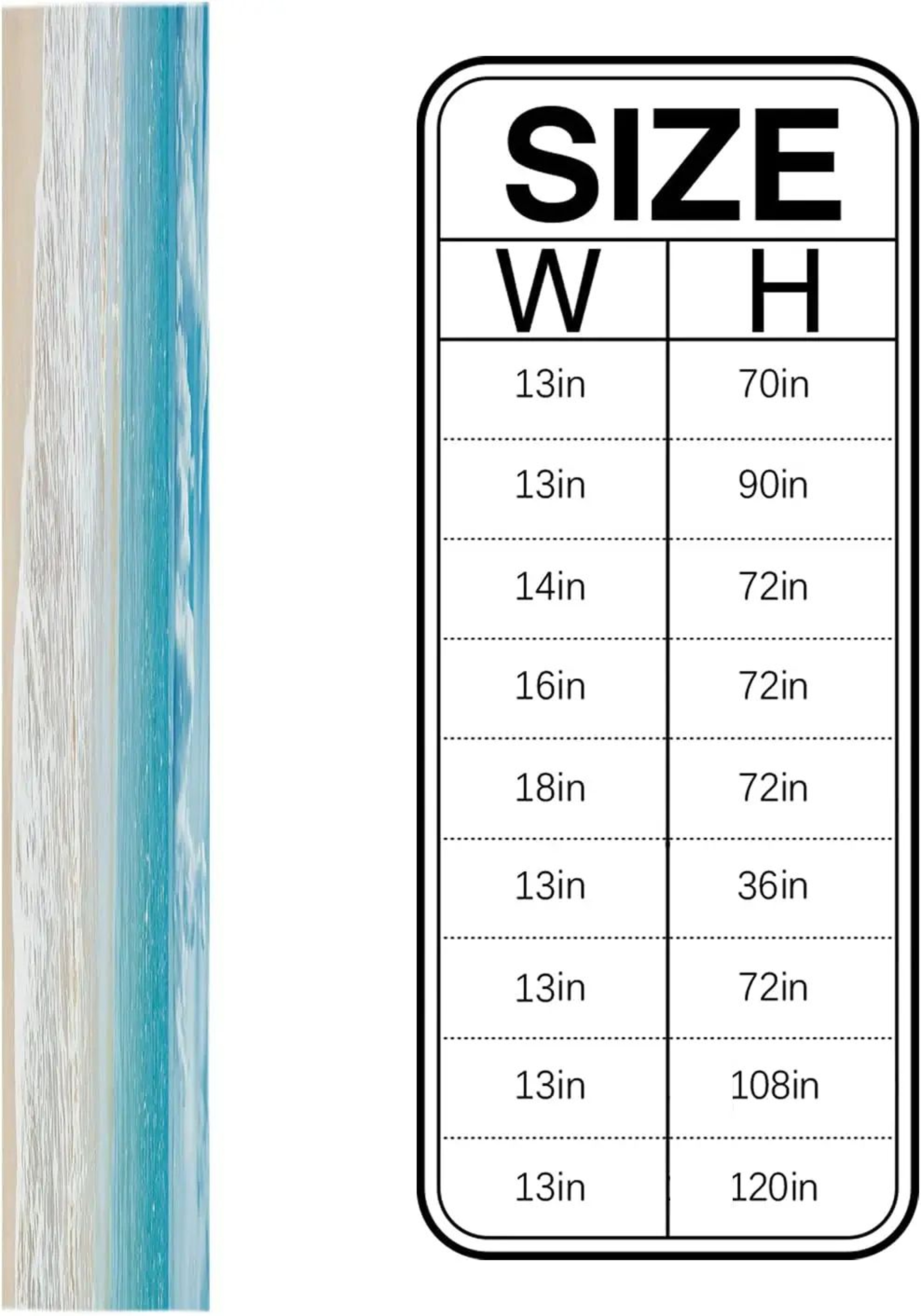 Ocean Beach Table Runner Linen Coastal Dining Table Decor 4