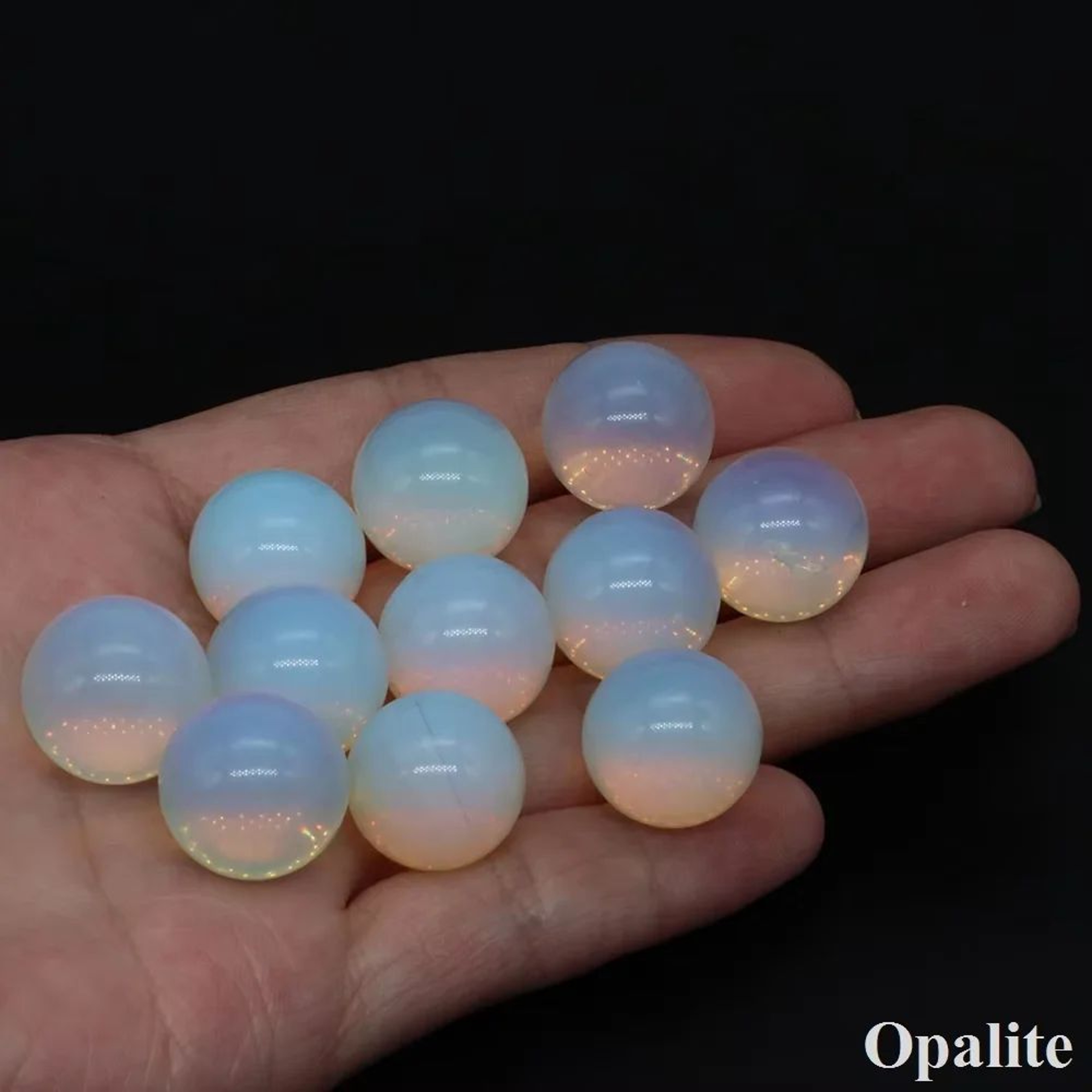 Natural Amethyst Rose Quartz Crystal Sphere Healing Stone Decor 15