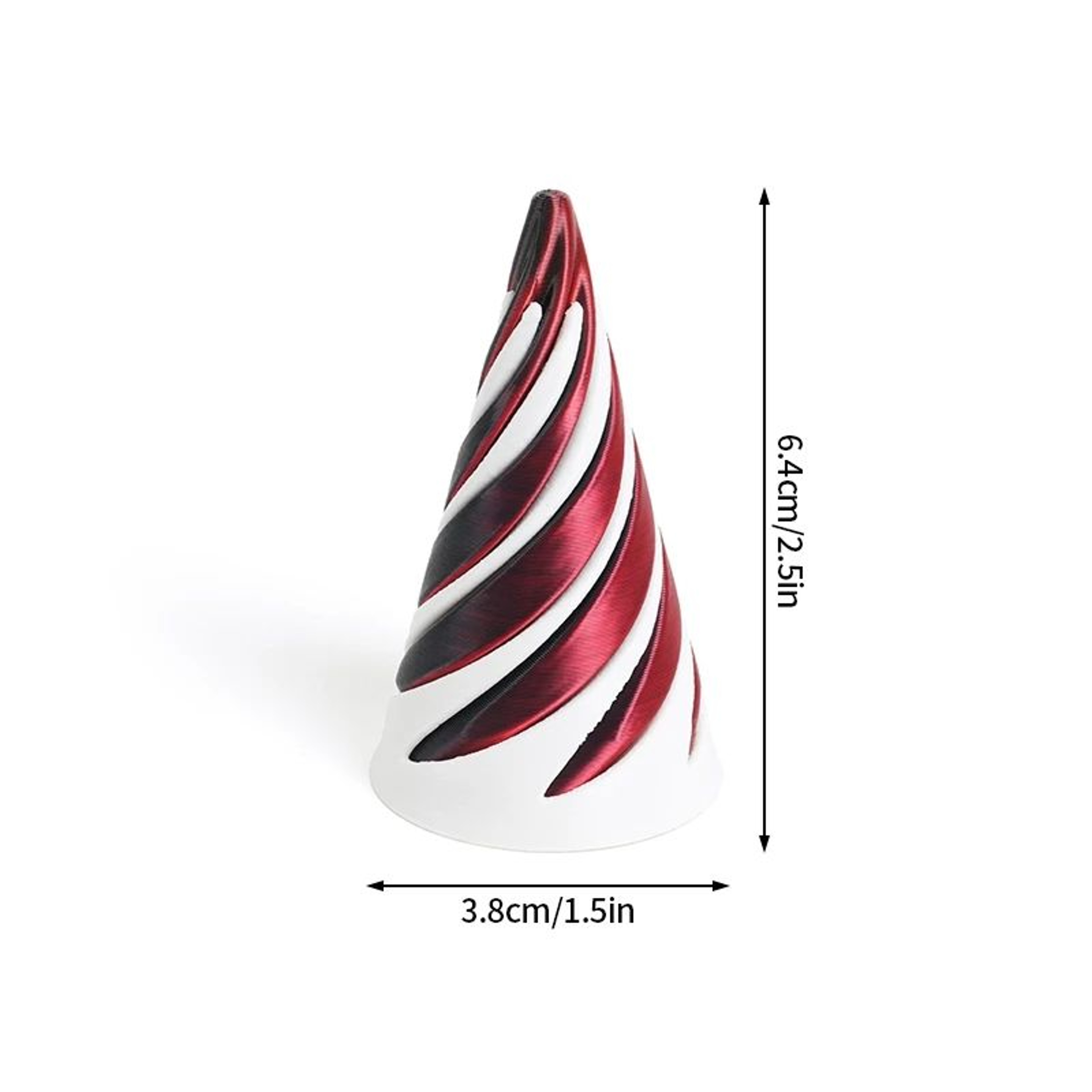 3D Printed Rotating Pyramid Fidget Toy Anti Stress Spiral Cone 13