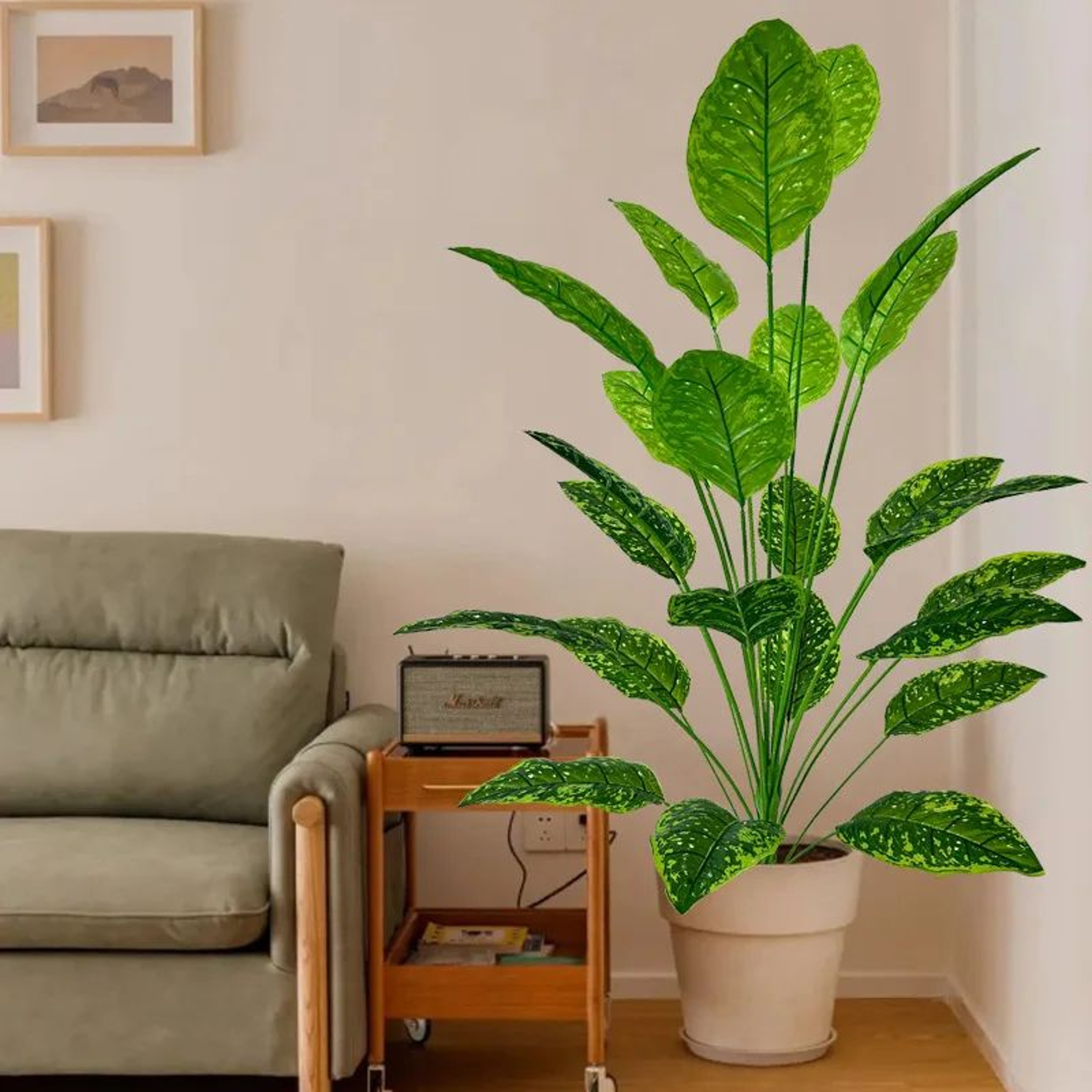 Large Artificial Plant Tree Realistic Indoor Outdoor Green Decor 3
