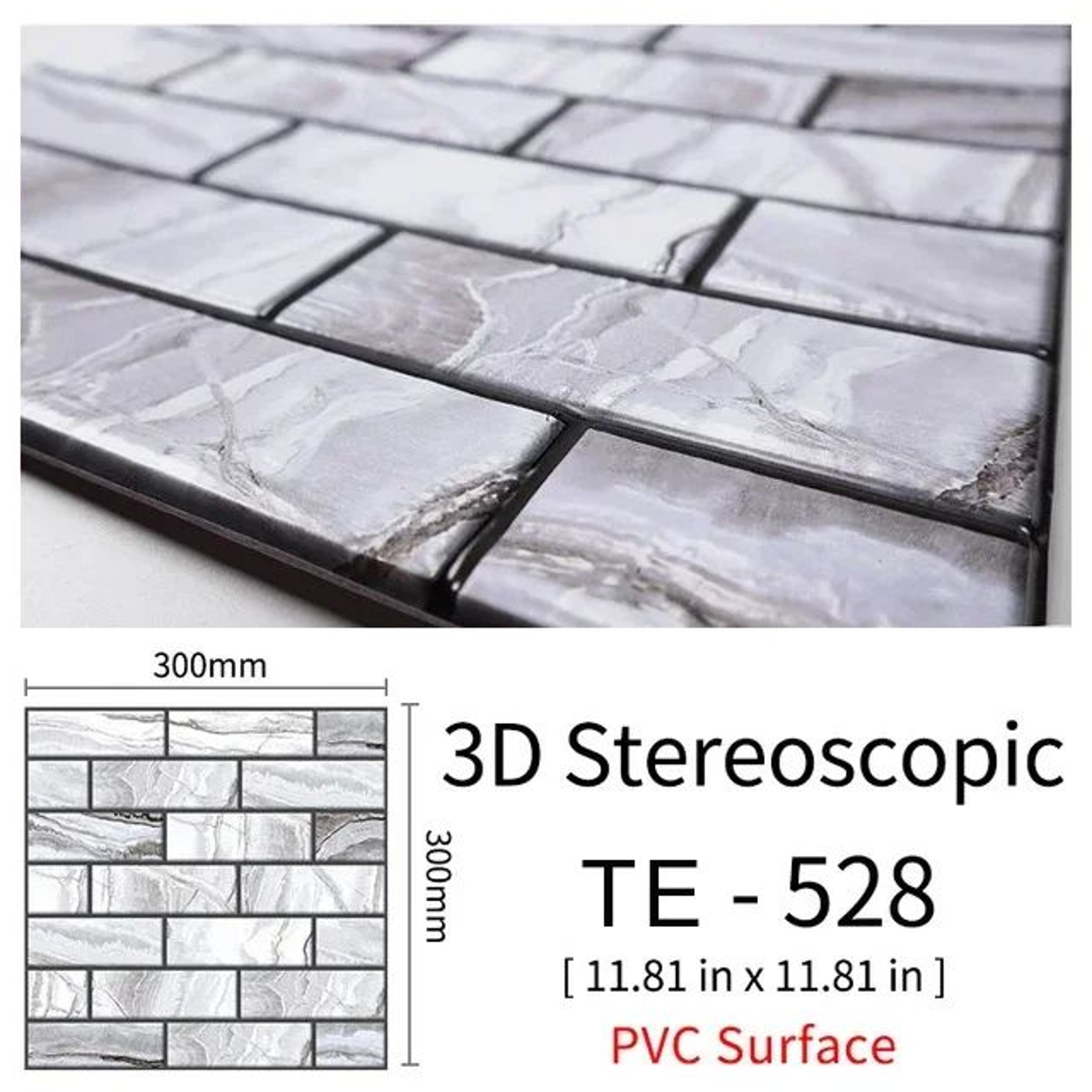 Self Adhesive Brick Wall Stickers Waterproof 3D Peel And Stick Wallpaper Panels 20