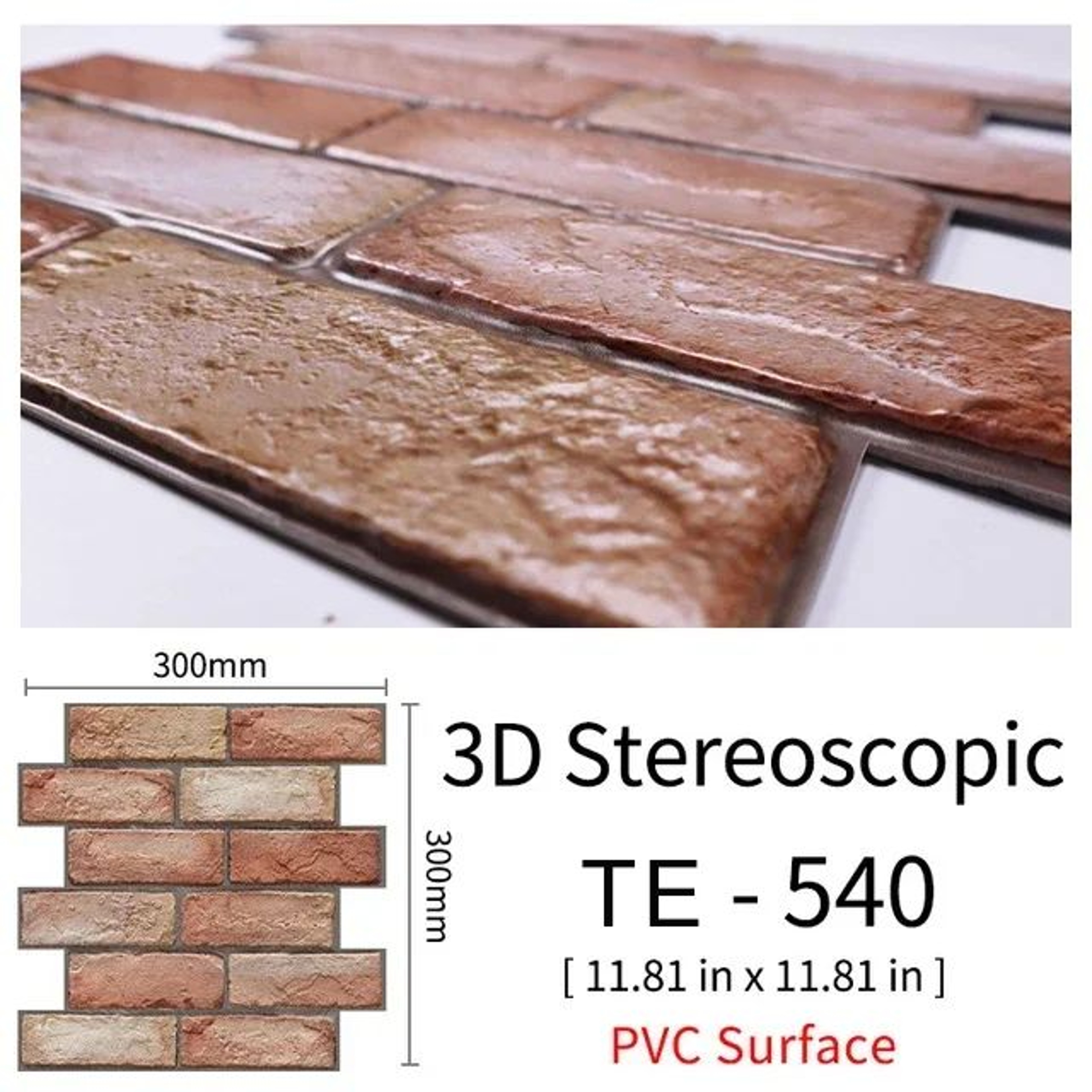Self Adhesive Brick Wall Stickers Waterproof 3D Peel And Stick Wallpaper Panels 25