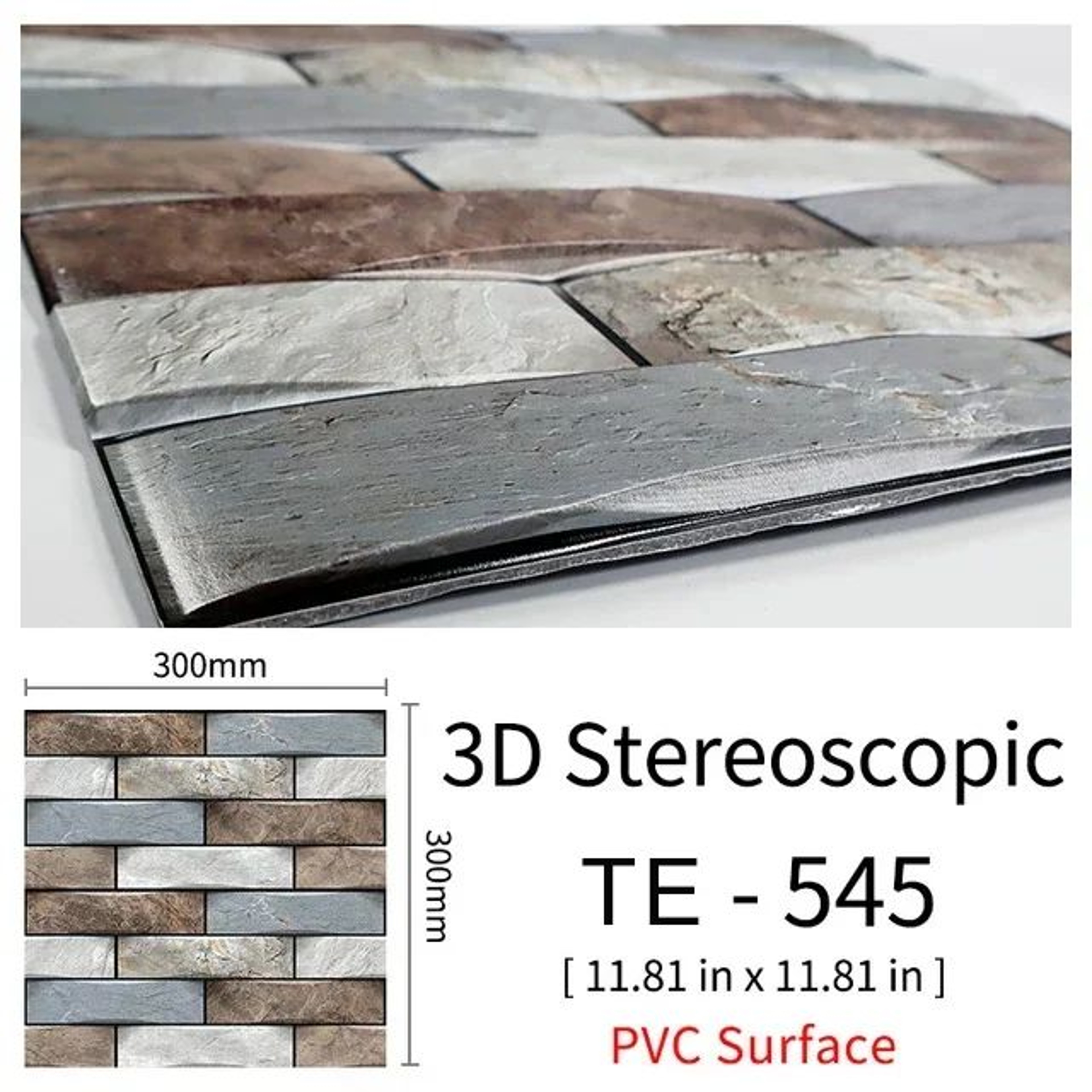 Self Adhesive Brick Wall Stickers Waterproof 3D Peel And Stick Wallpaper Panels 27