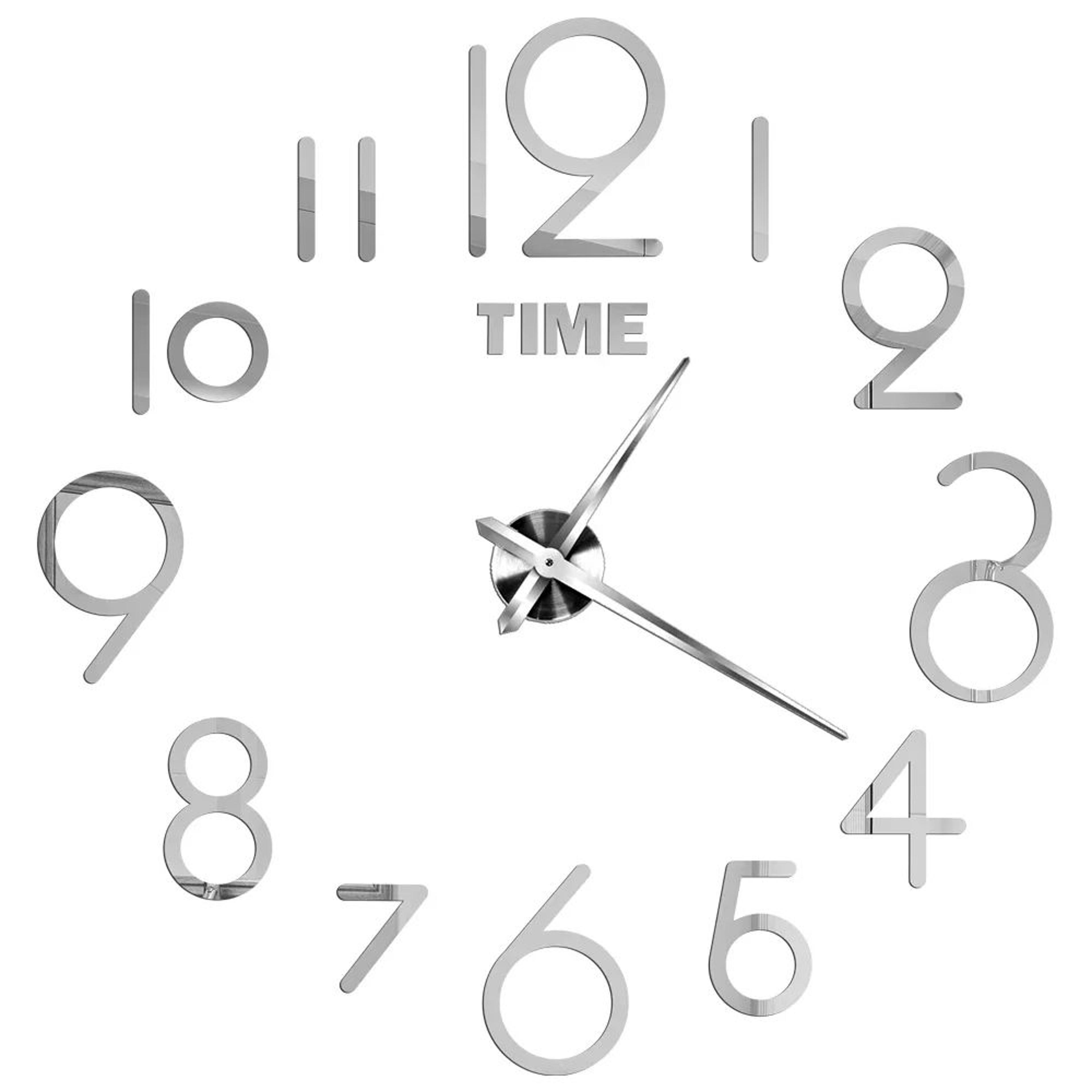 Large 3D Wall Clock Luminous DIY Modern Silent Wall Decor 17