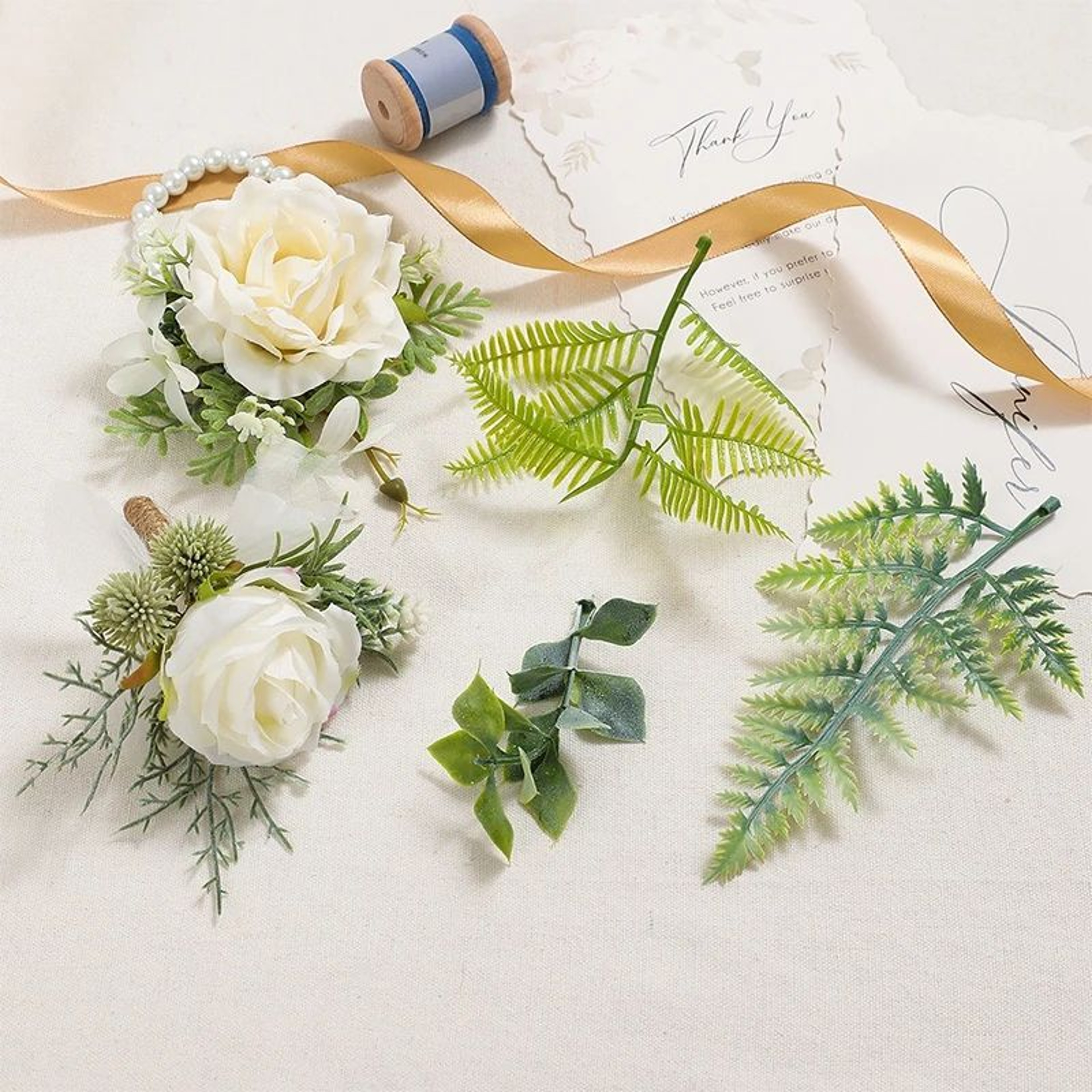 Artificial Green Leaf Decor Set For DIY Crafts Wedding And Home Styling 3