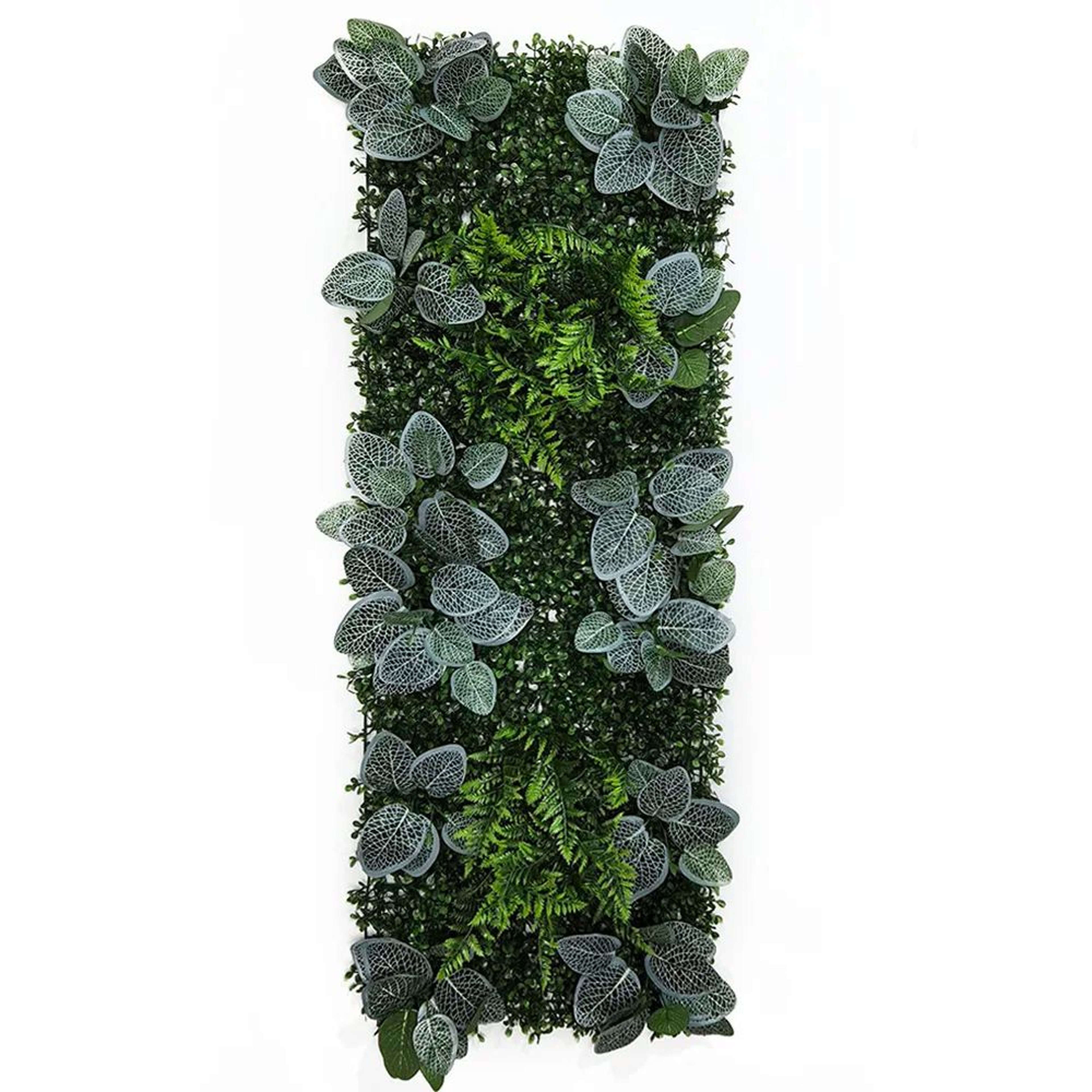 Artificial Grass Wall Panel With Rose Decor Greenery Wall Mat 15
