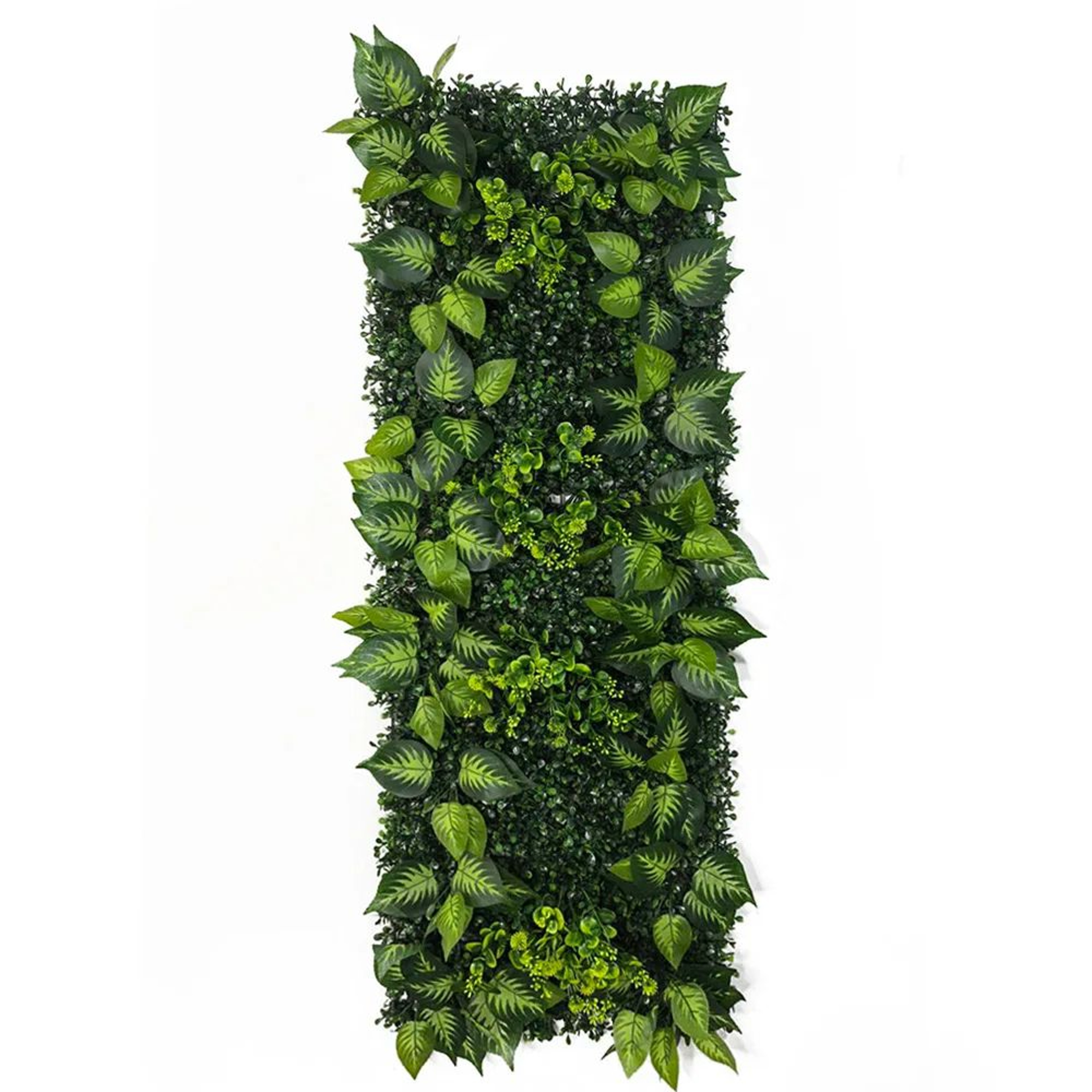 Artificial Grass Wall Panel With Rose Decor Greenery Wall Mat 9
