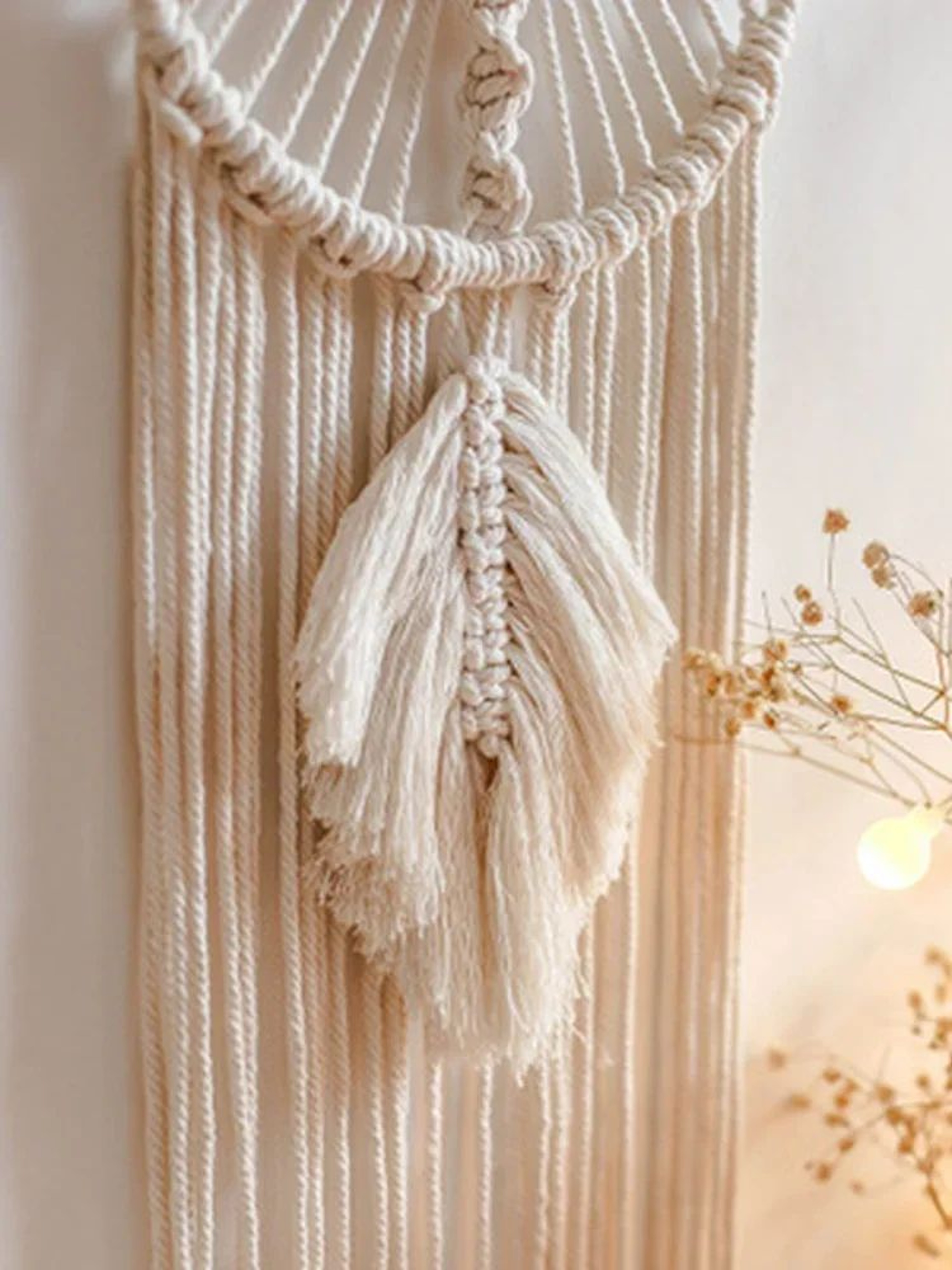 DreamWeave Macrame Dream Catcher Boho Wall Hanging Decor 3