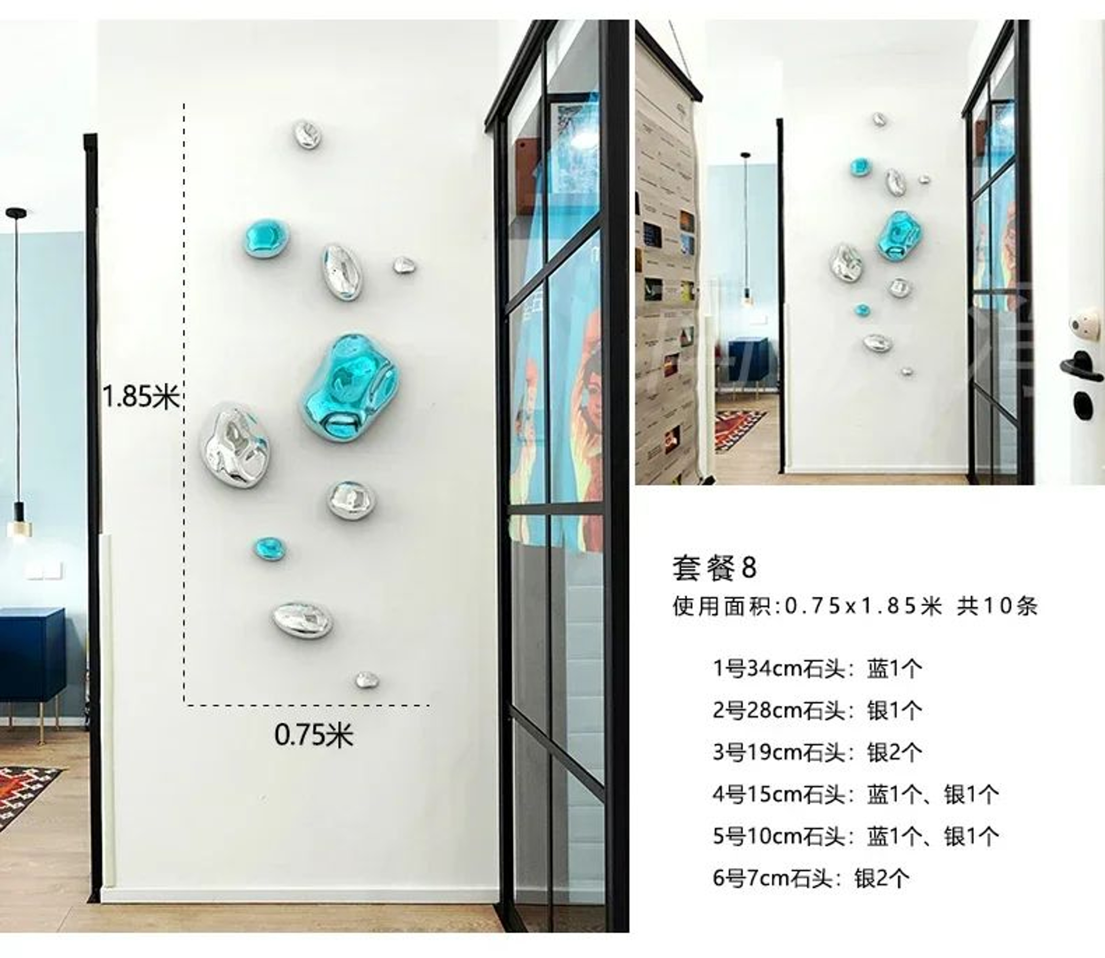EverStone Abstract Wall Decor Hanging Sculpture For Modern Home 28
