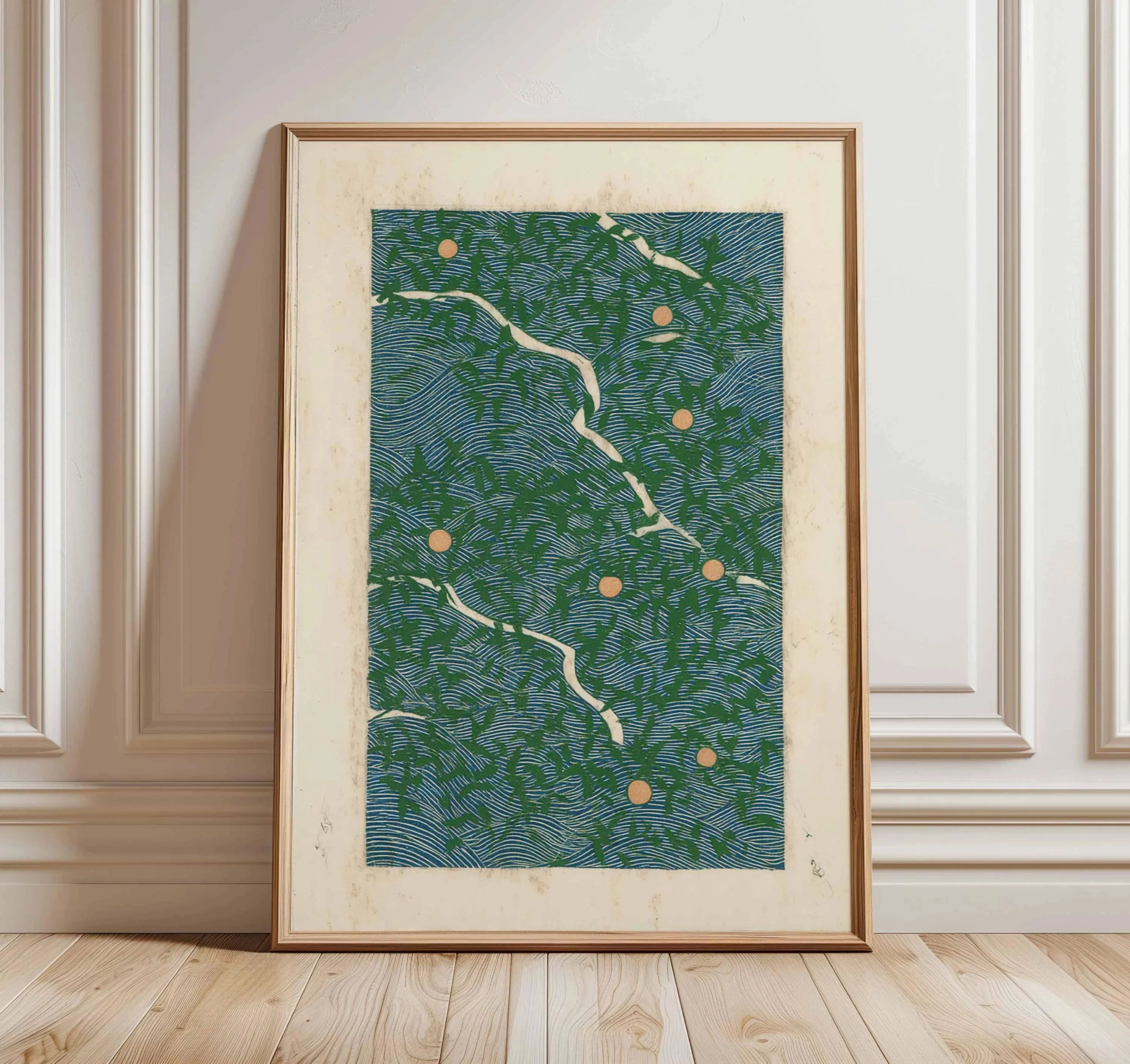 Japanese Pine Tree Wall Art Zen Nature Canvas Calm Forest Decor 18