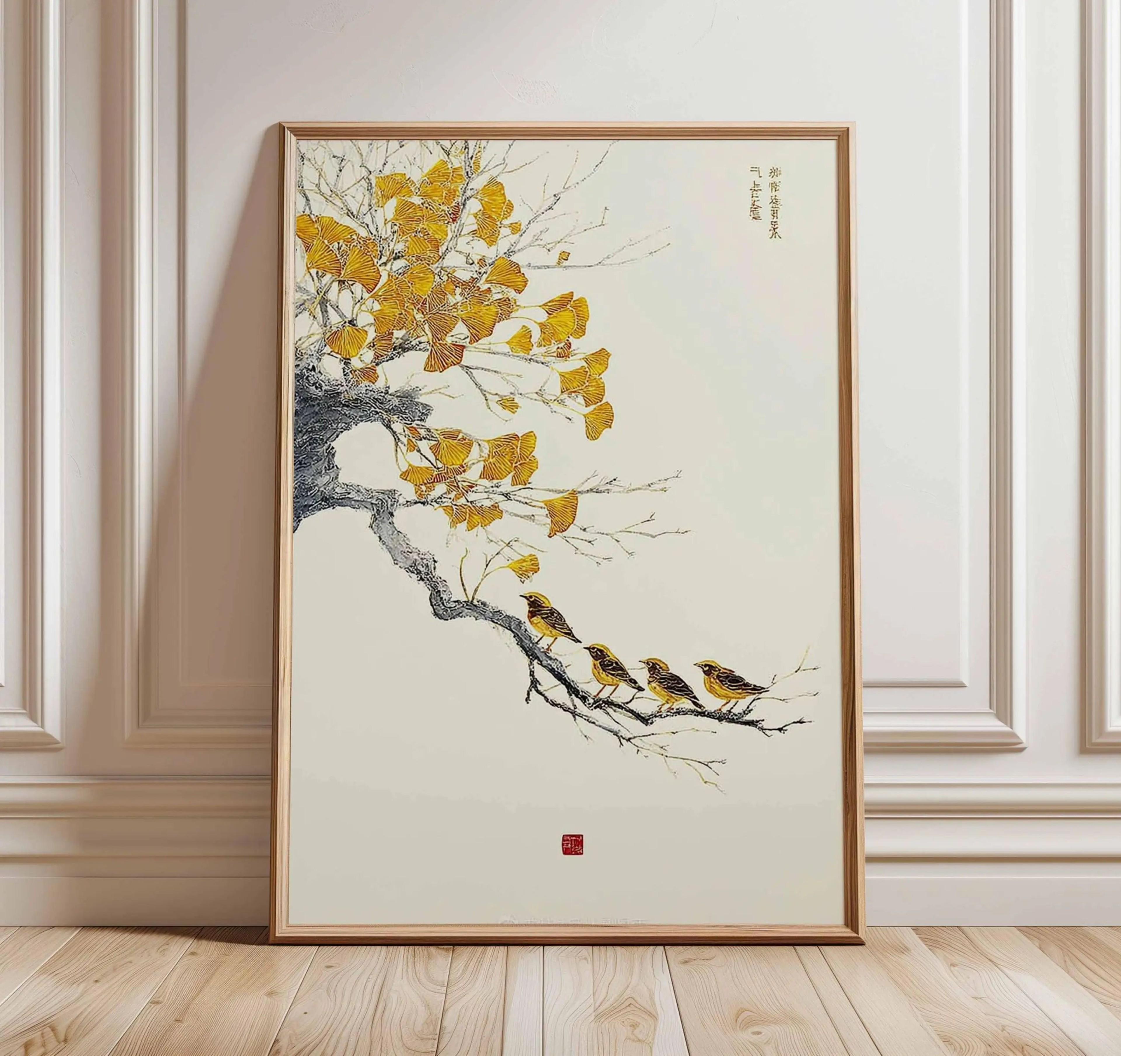 Japanese Pine Tree Wall Art Zen Nature Canvas Calm Forest Decor 27