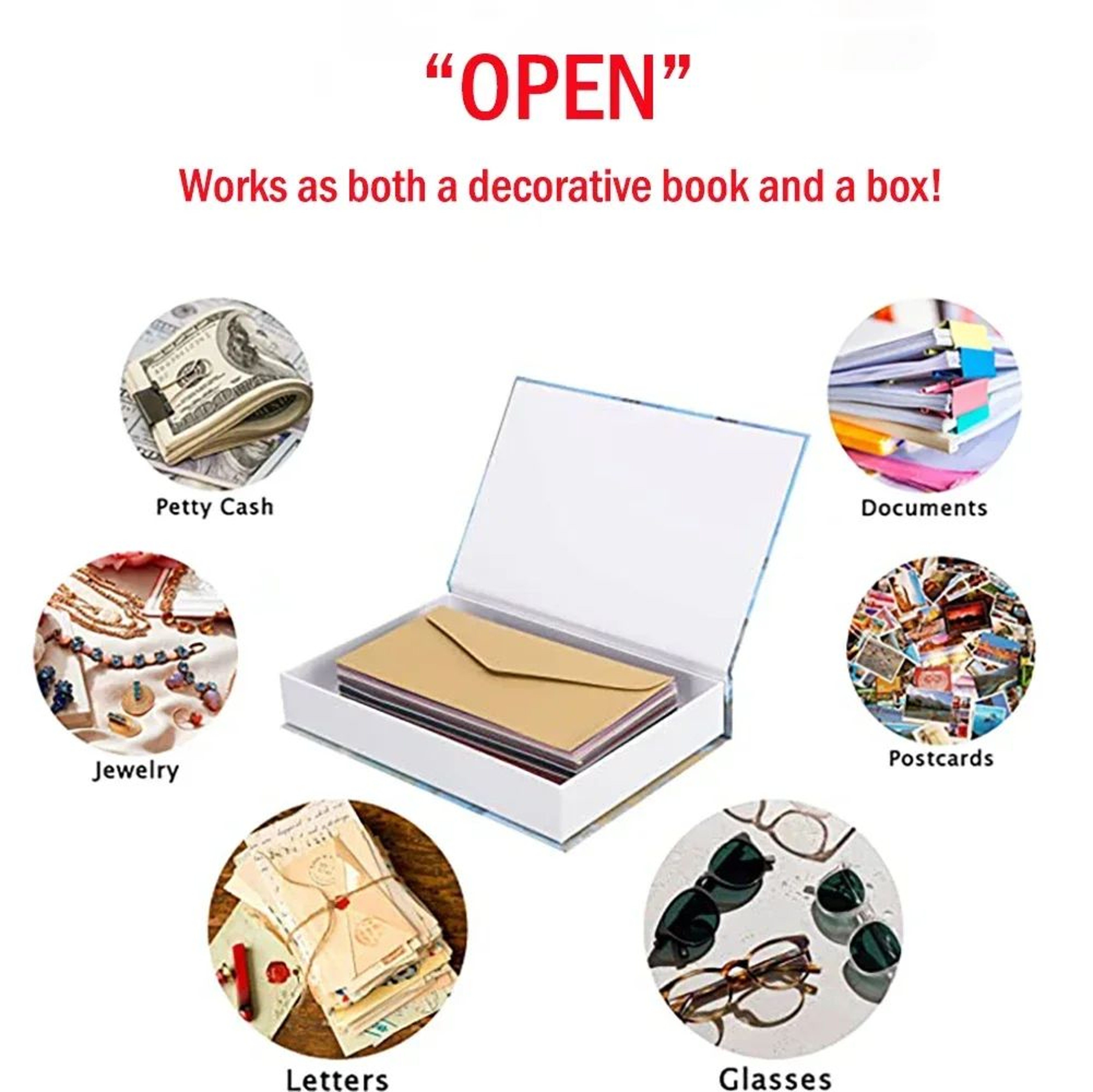 Luxury Decorative Fake Books Aesthetic Coffee Table Book Decor Set 4