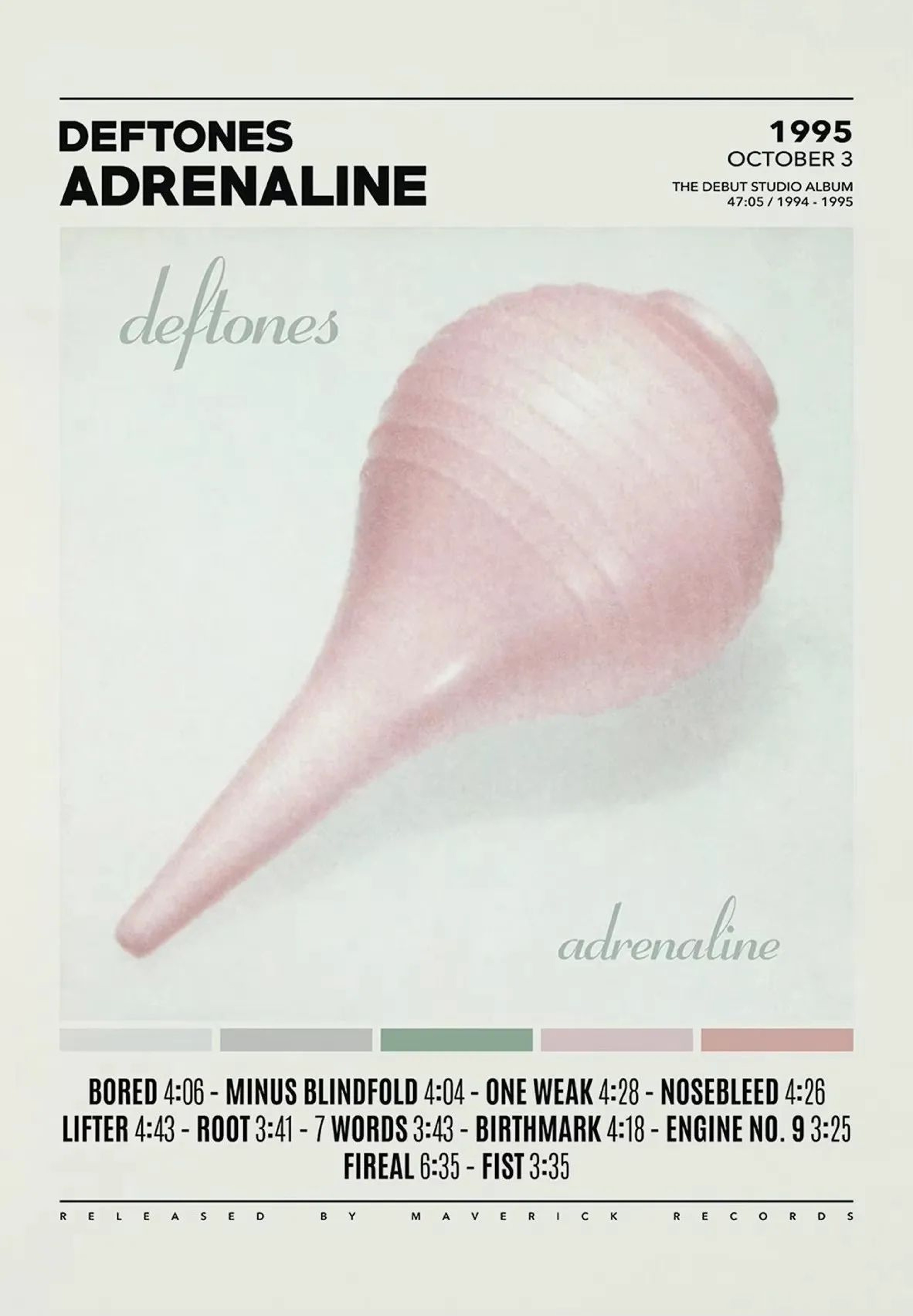Deftones Album Cover Poster Canvas Music Wall Art Room Decor 8
