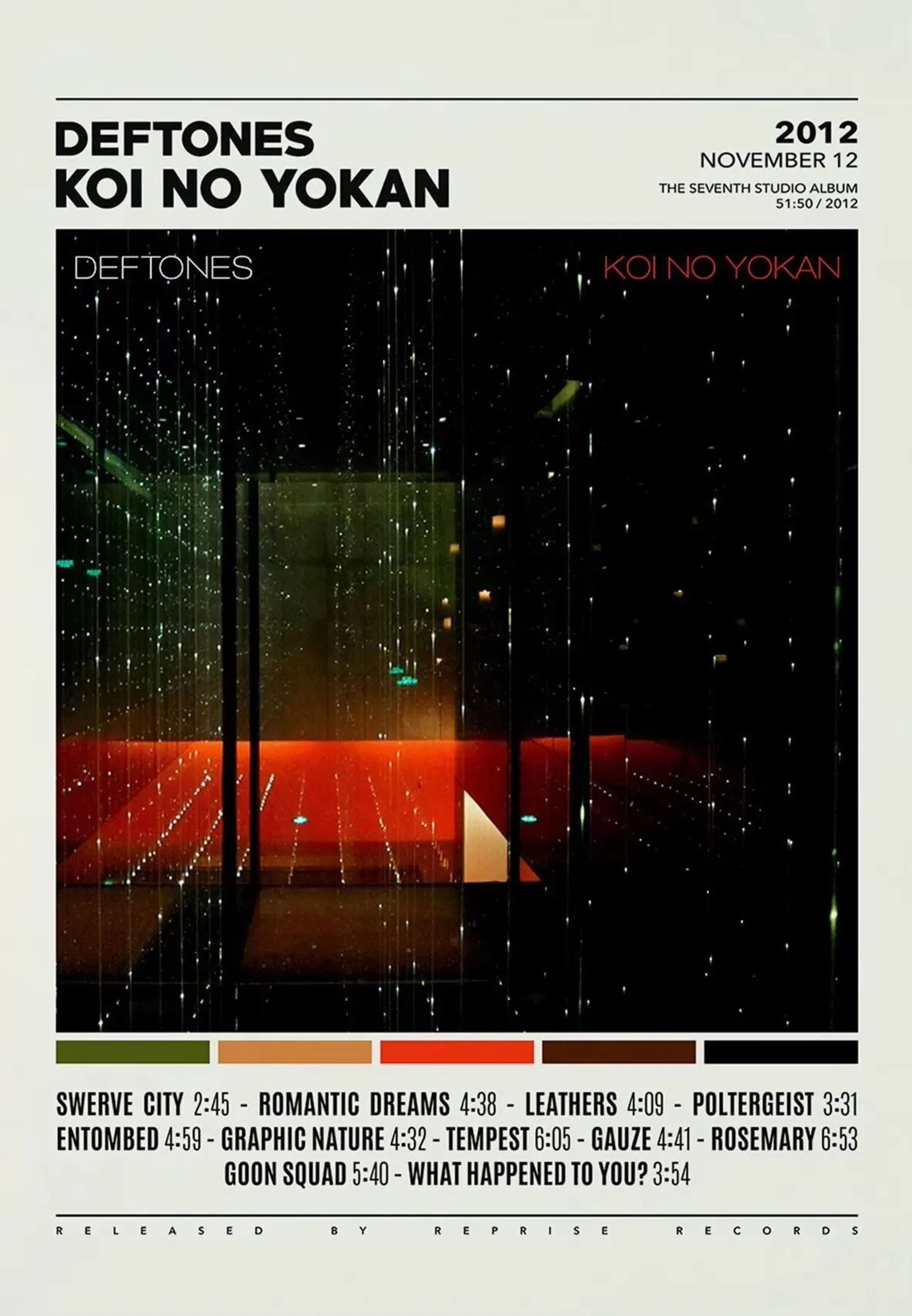 Deftones Album Cover Poster Canvas Music Wall Art Room Decor 12