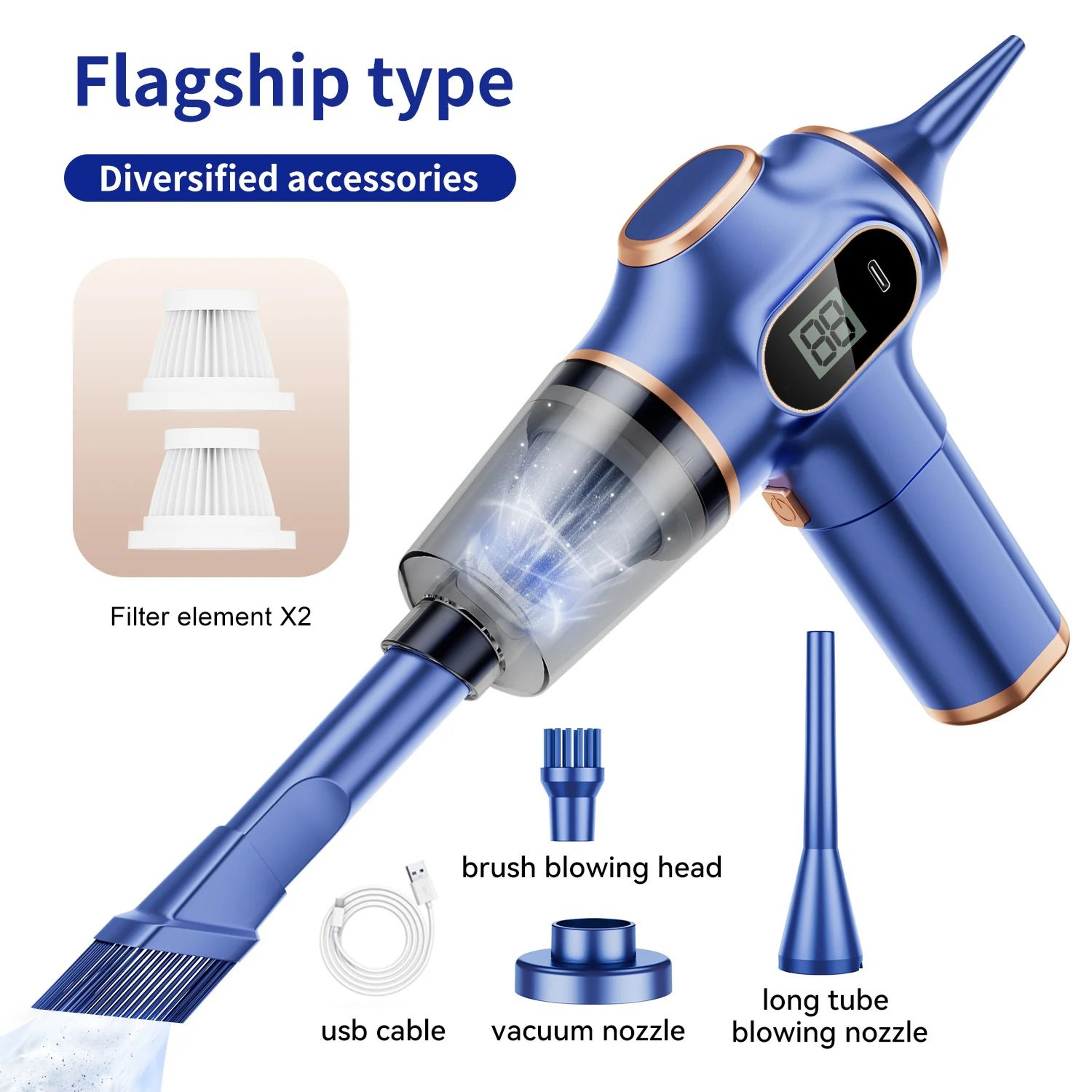 TurboClean Home And Car Portable Vacuum And Air Blower 7