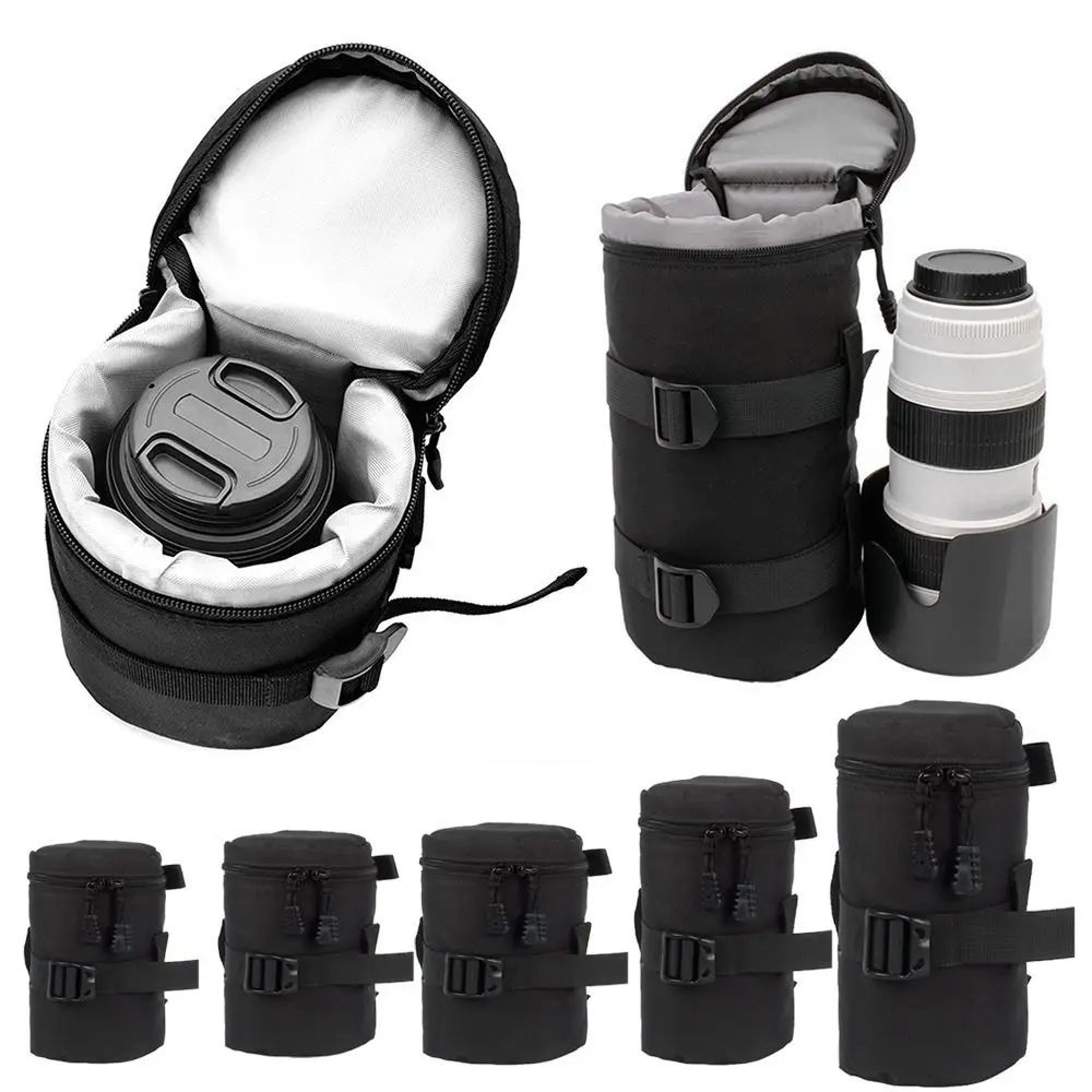 Waterproof DSLR Camera Lens Bag With Soft Padded Protection 0