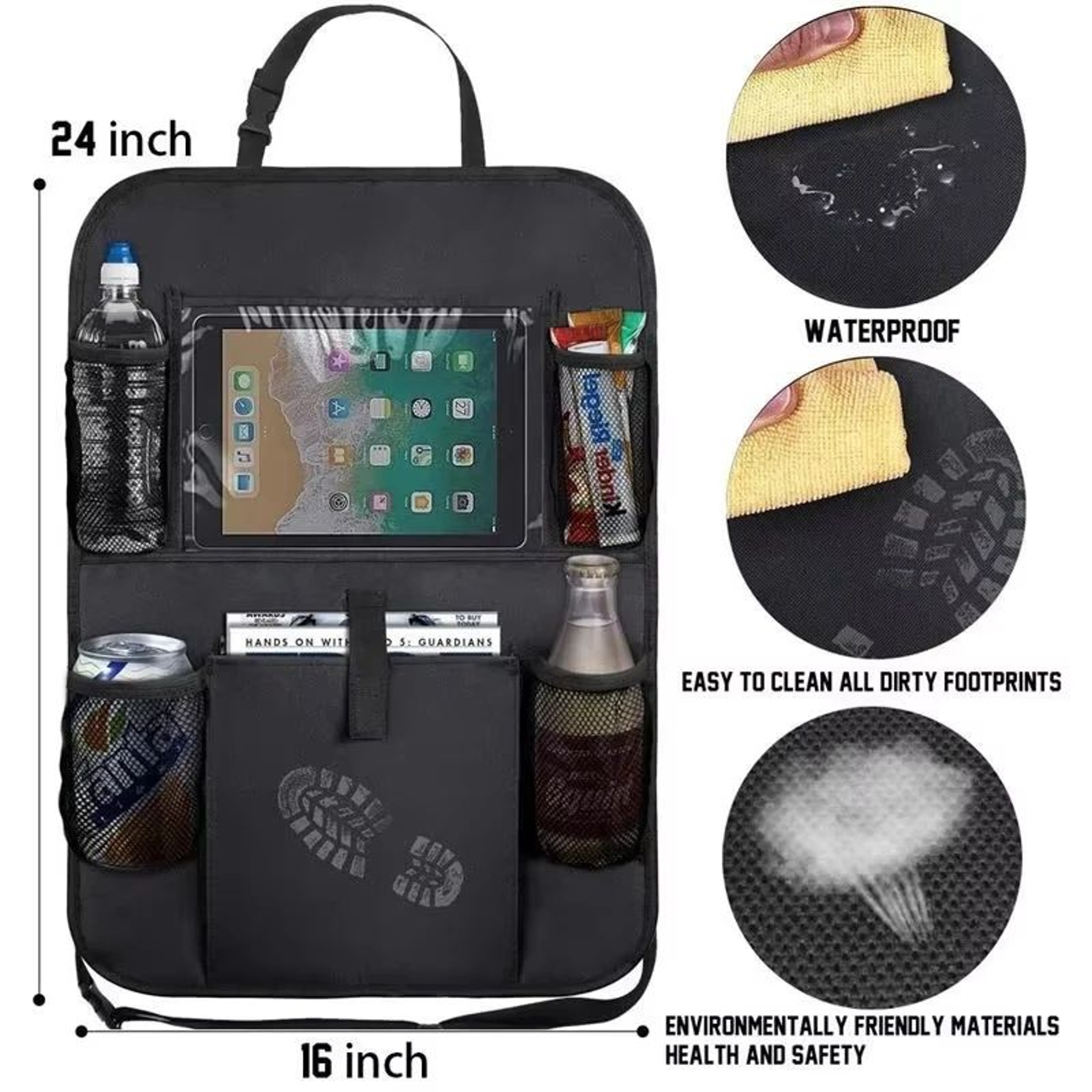 Car Backseat Organizer With Tablet Holder 7