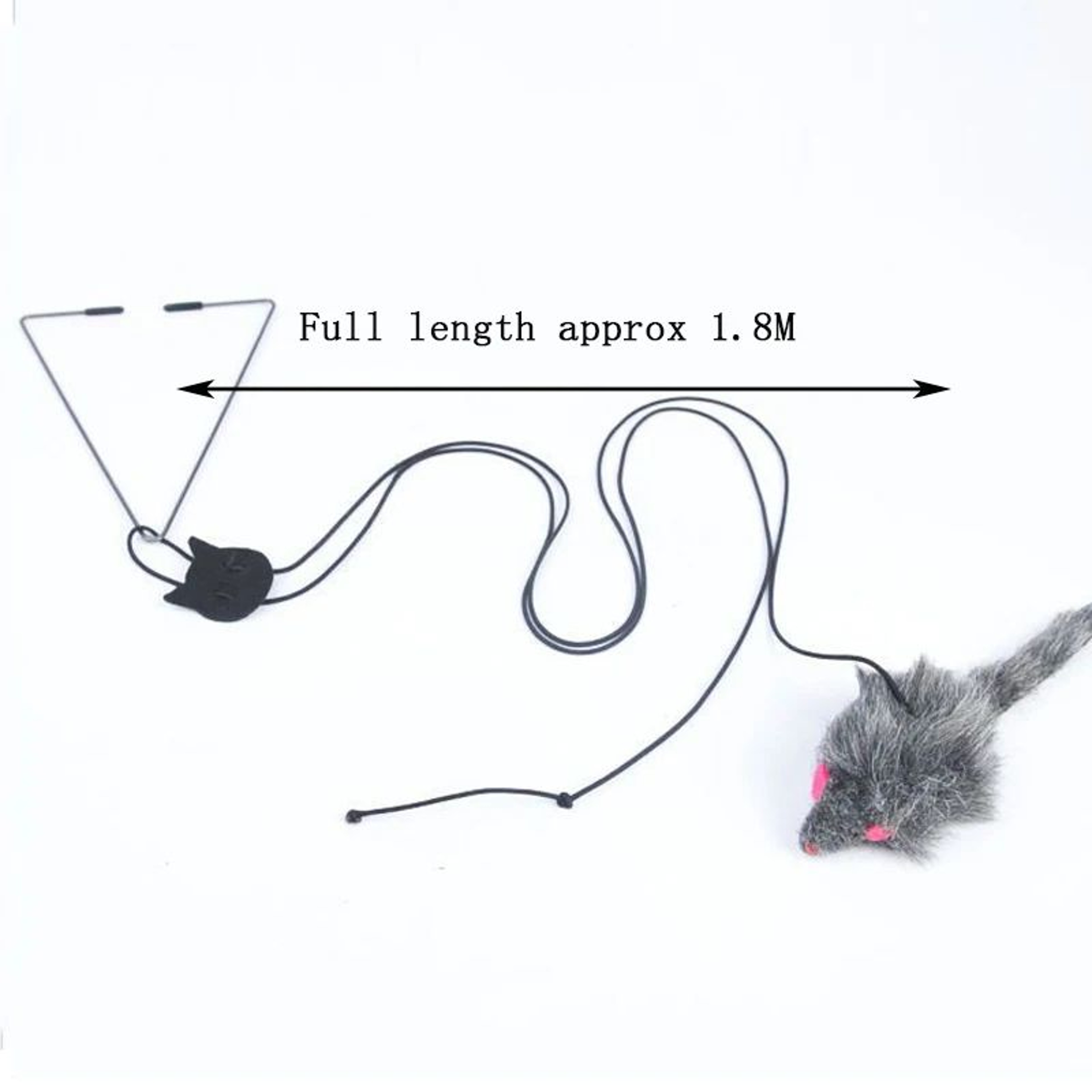 Interactive Hanging Cat Mouse Toy With Door Clip 5