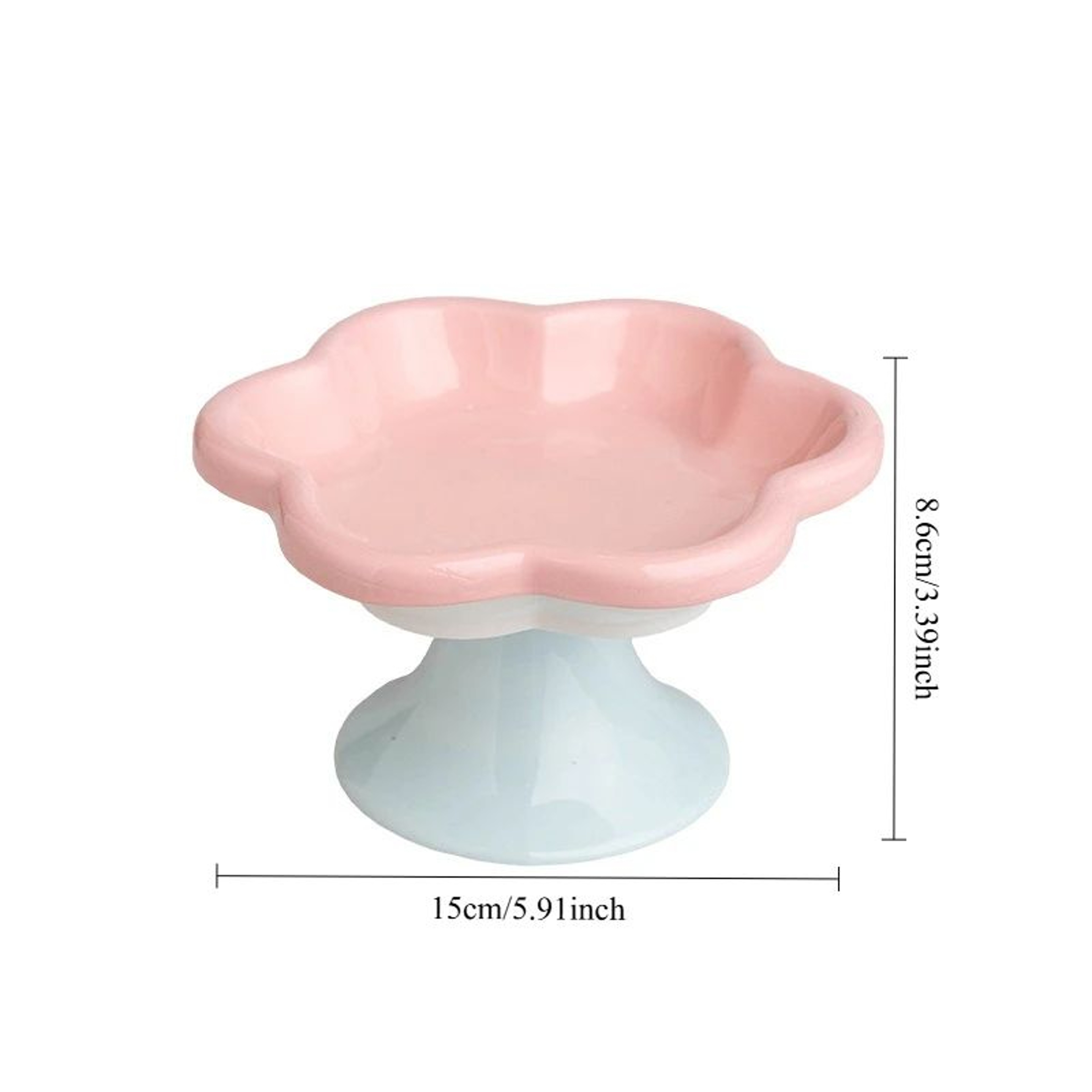 BloomRise Elevated Ceramic Cat Bowl With Stand 5
