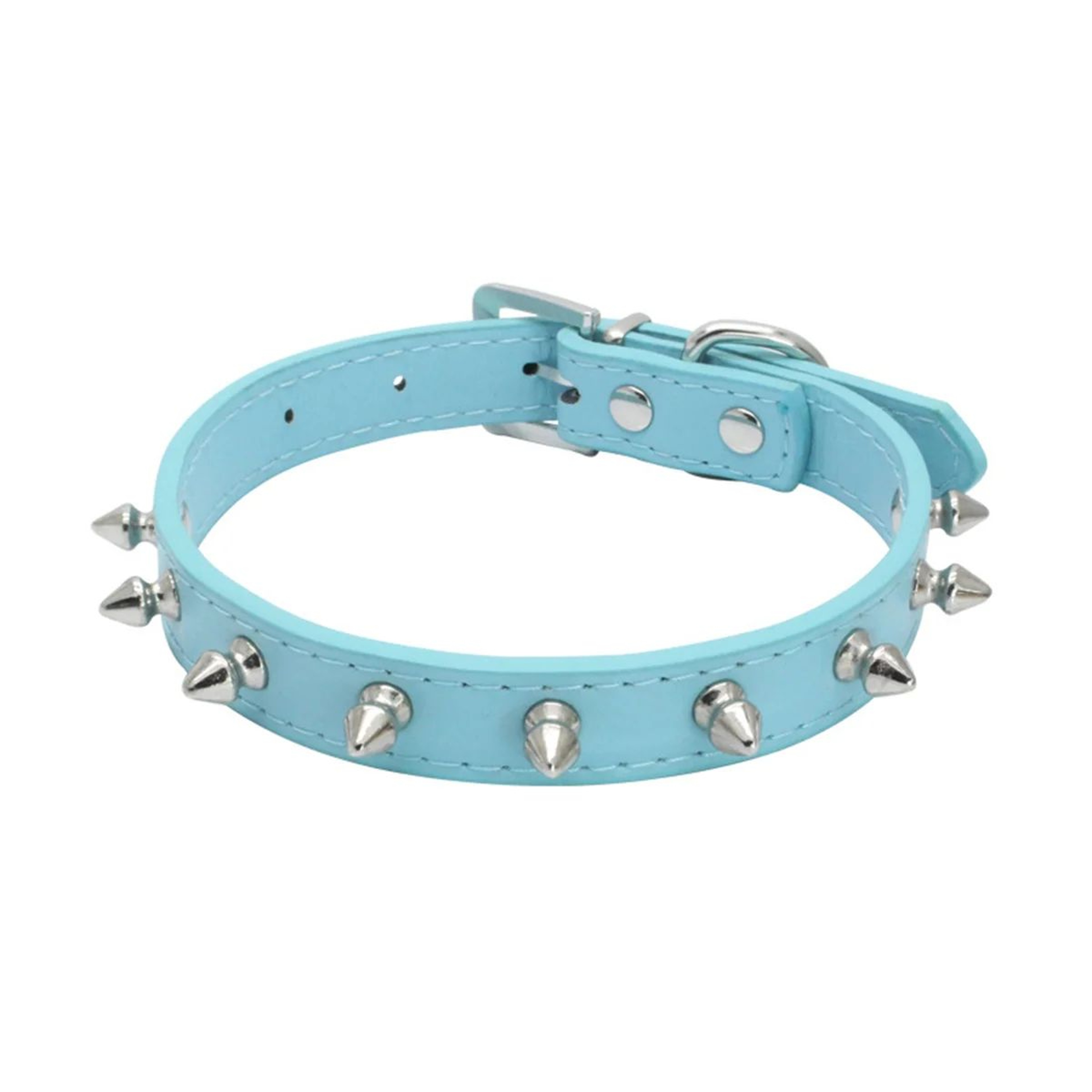 RebelStyle Studded Leather Pet Collar For Cats And Dogs 2