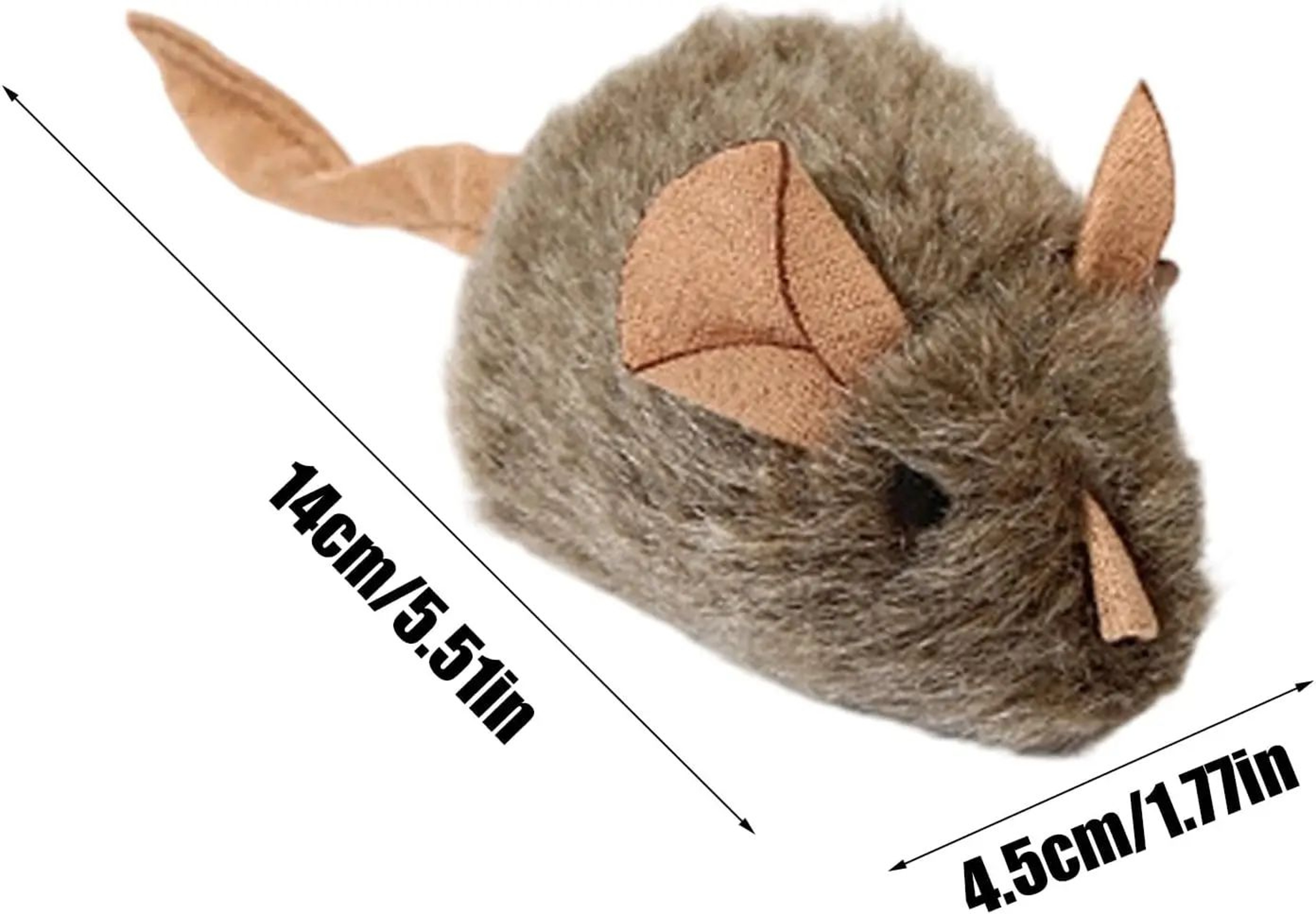 Squeaky Mouse Plush Cat Toy 5