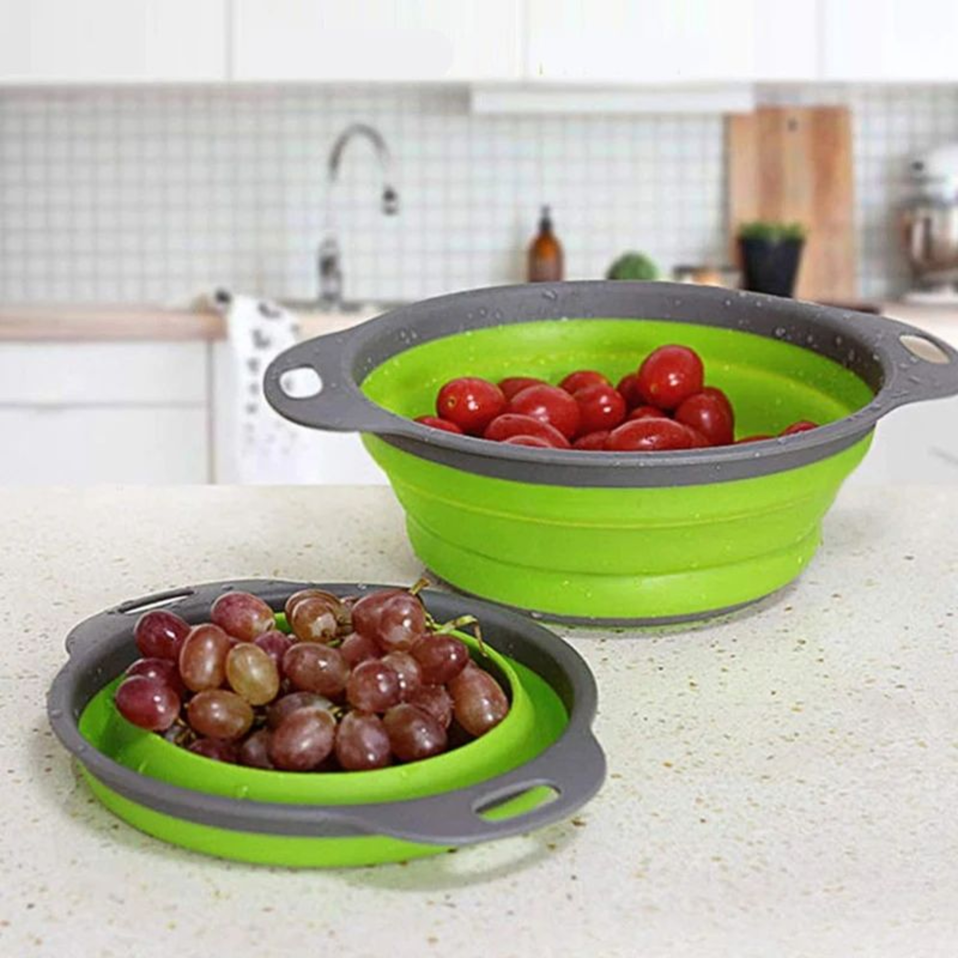 Foldable Silicone Colander 1