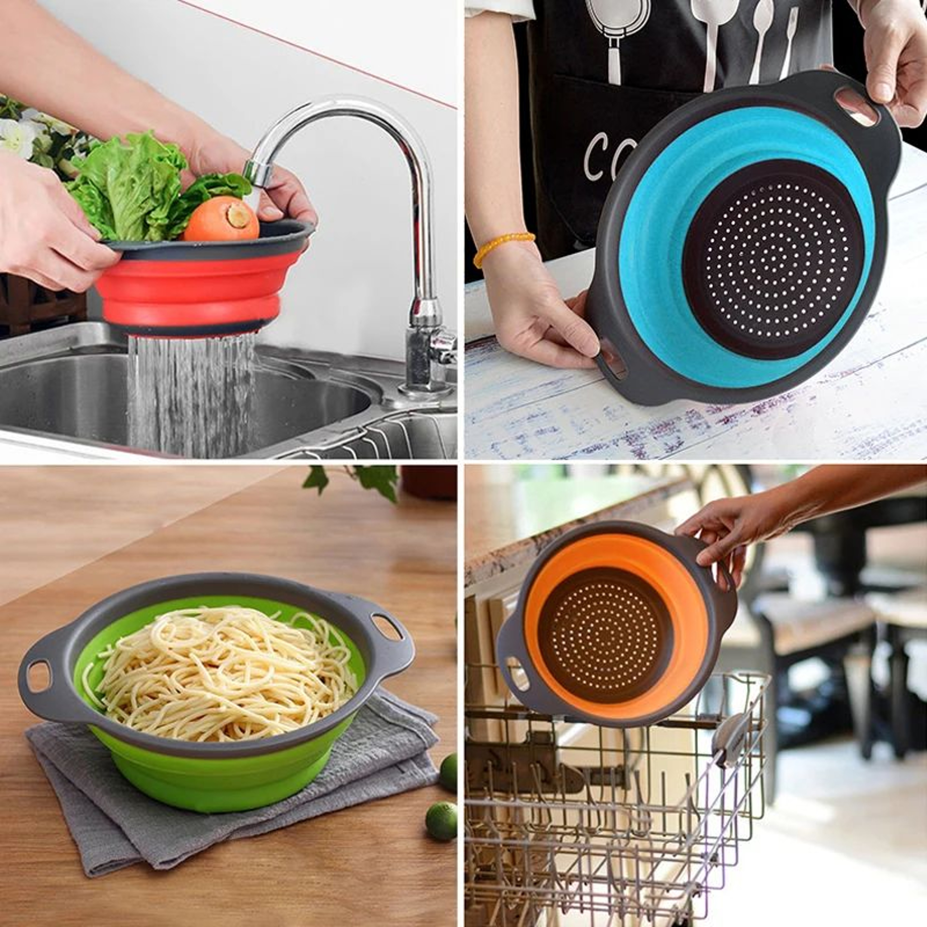 Foldable Silicone Colander 5