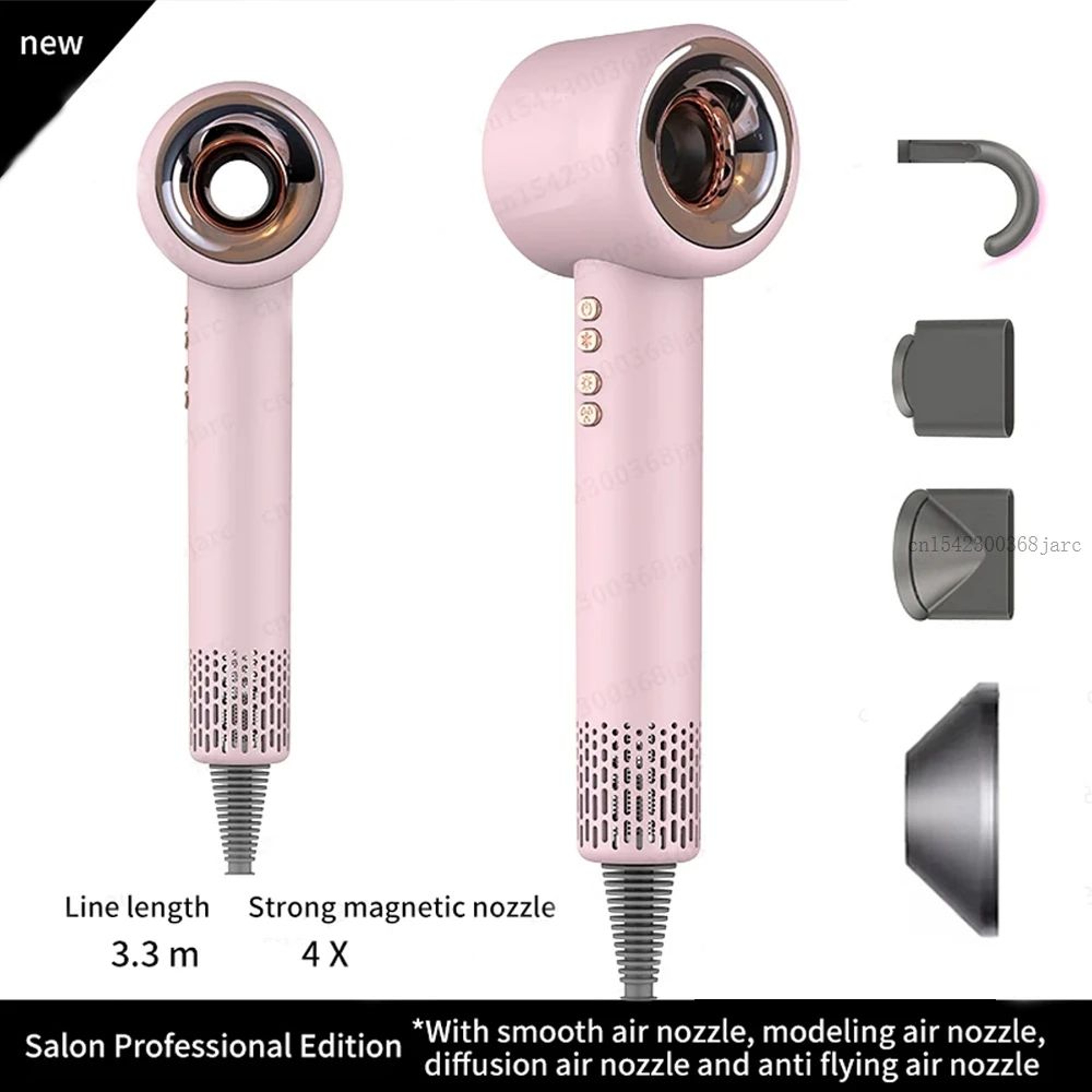 Leafless Ionic HairDryer Fast Dry Professional Blow Dryer 13