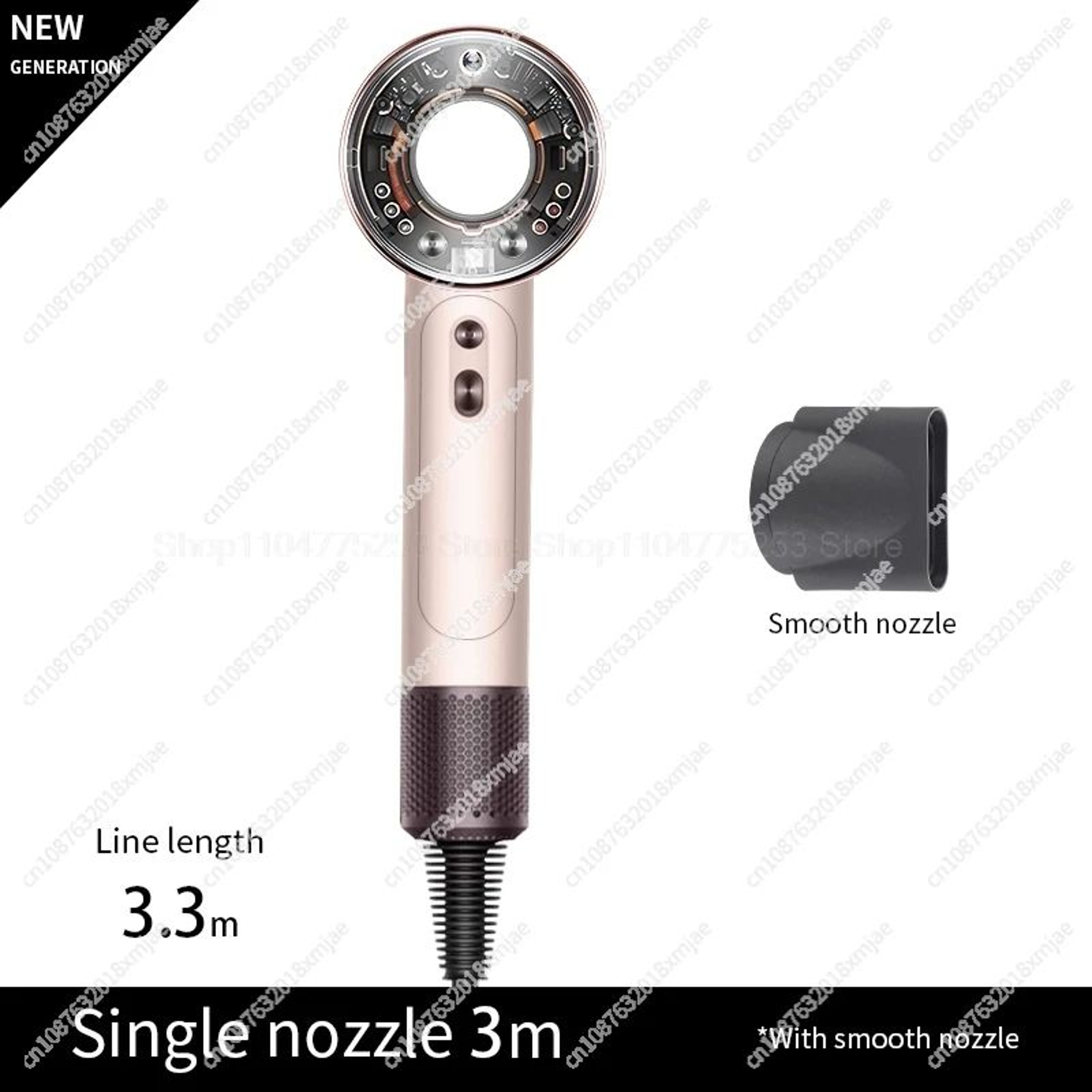 Leafless Ionic HairDryer FastDry Professional Blow Dryer 12