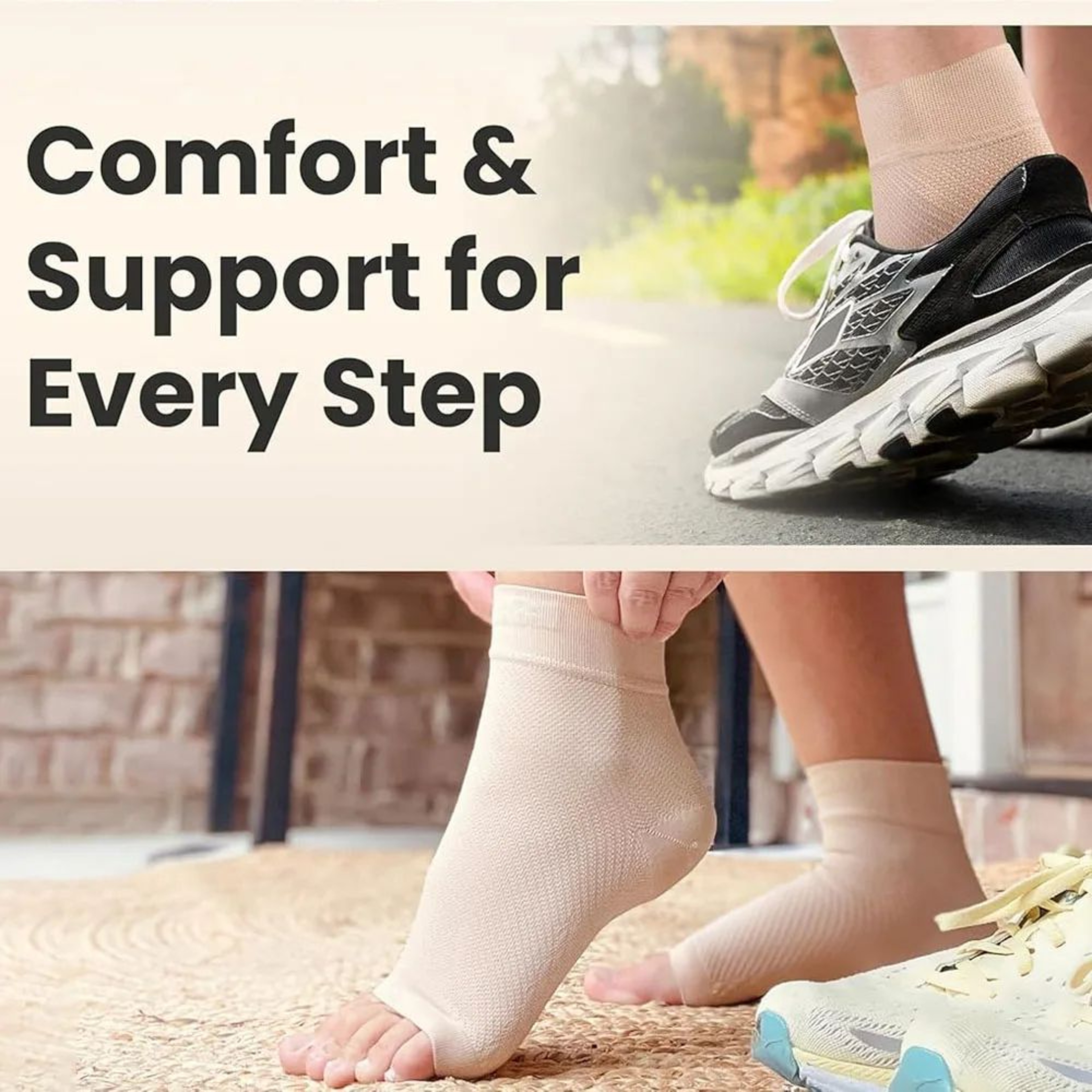 Open Toe Ankle Compression Sleeve Pair 3