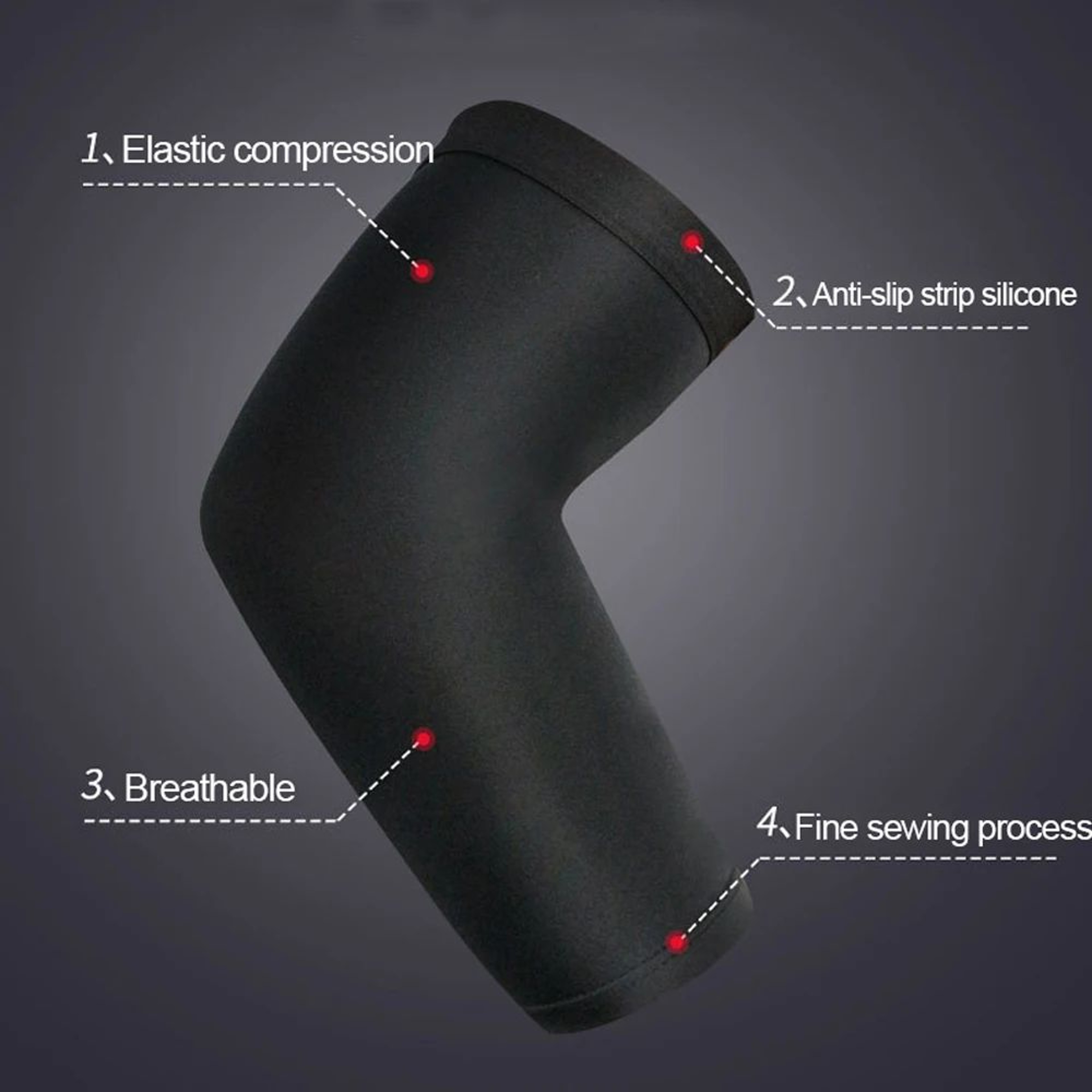 Breathable Compression Arm Sleeve With UV Sun Protection For Basketball Running And Fitness 5