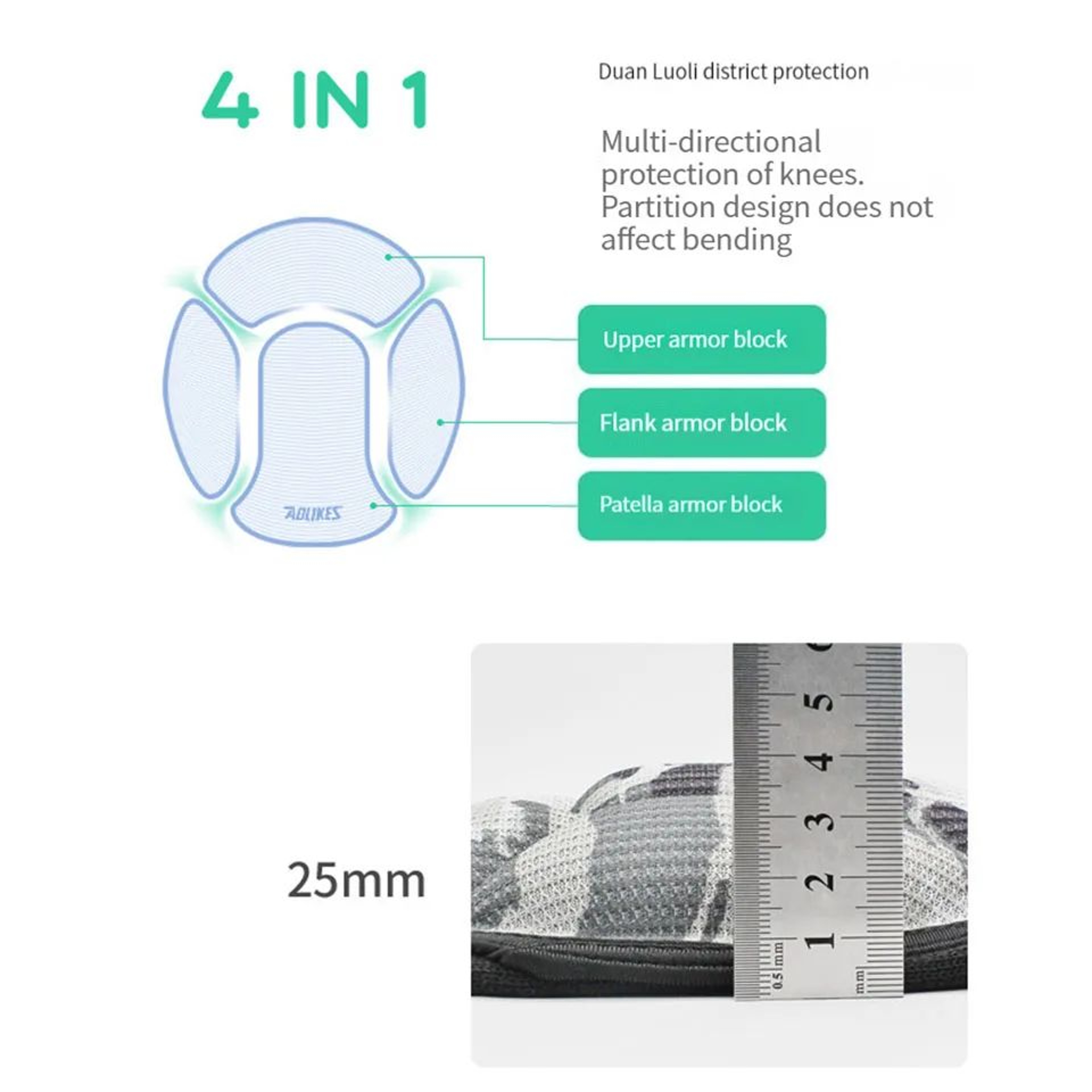 AOLIKES Thick Sponge Knee Pads For Basketball Volleyball And Sports Protection 3