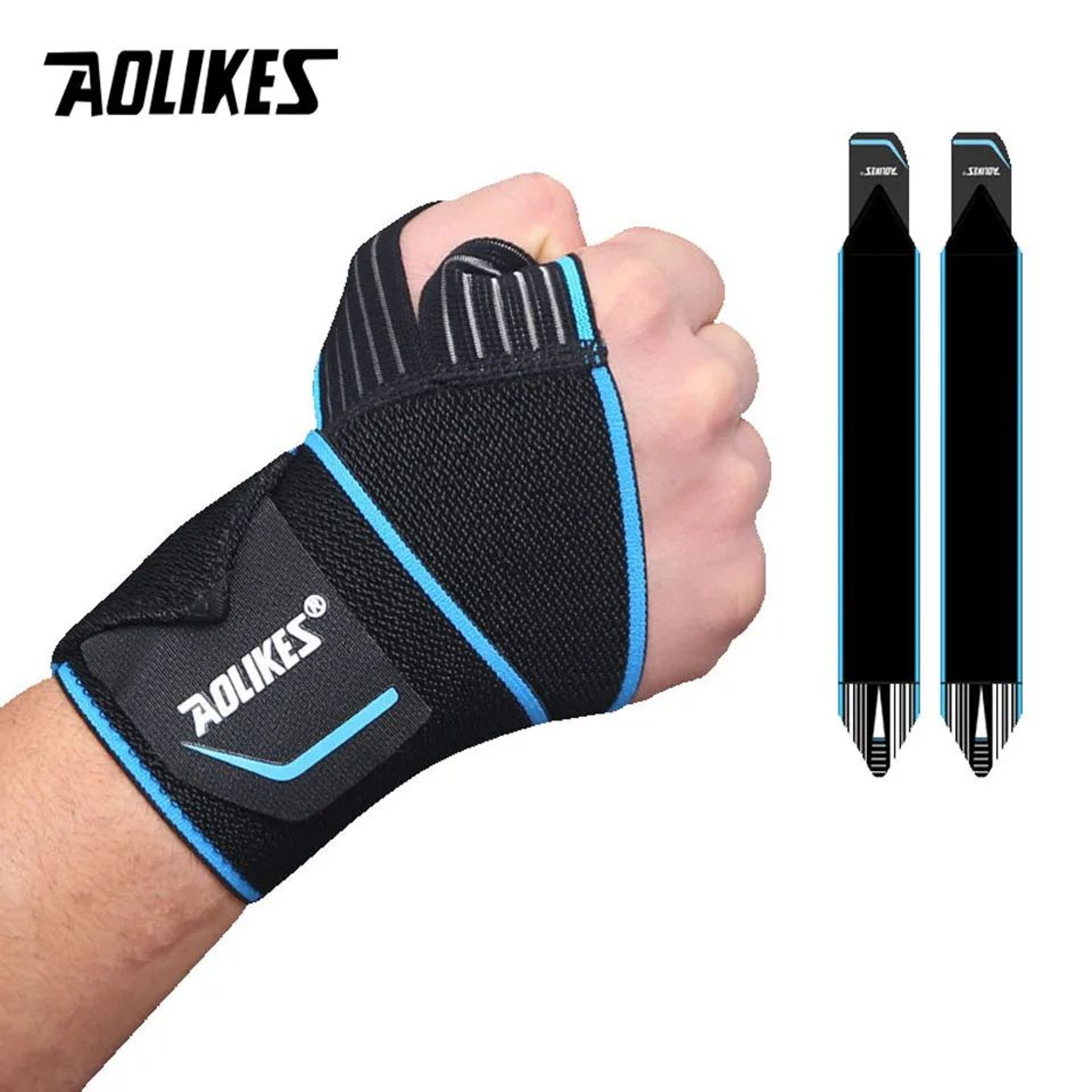 AOLIKES Wrist Brace With Thumb Support Adjustable Wrist Compression Straps For Weightlifting Gym An 6