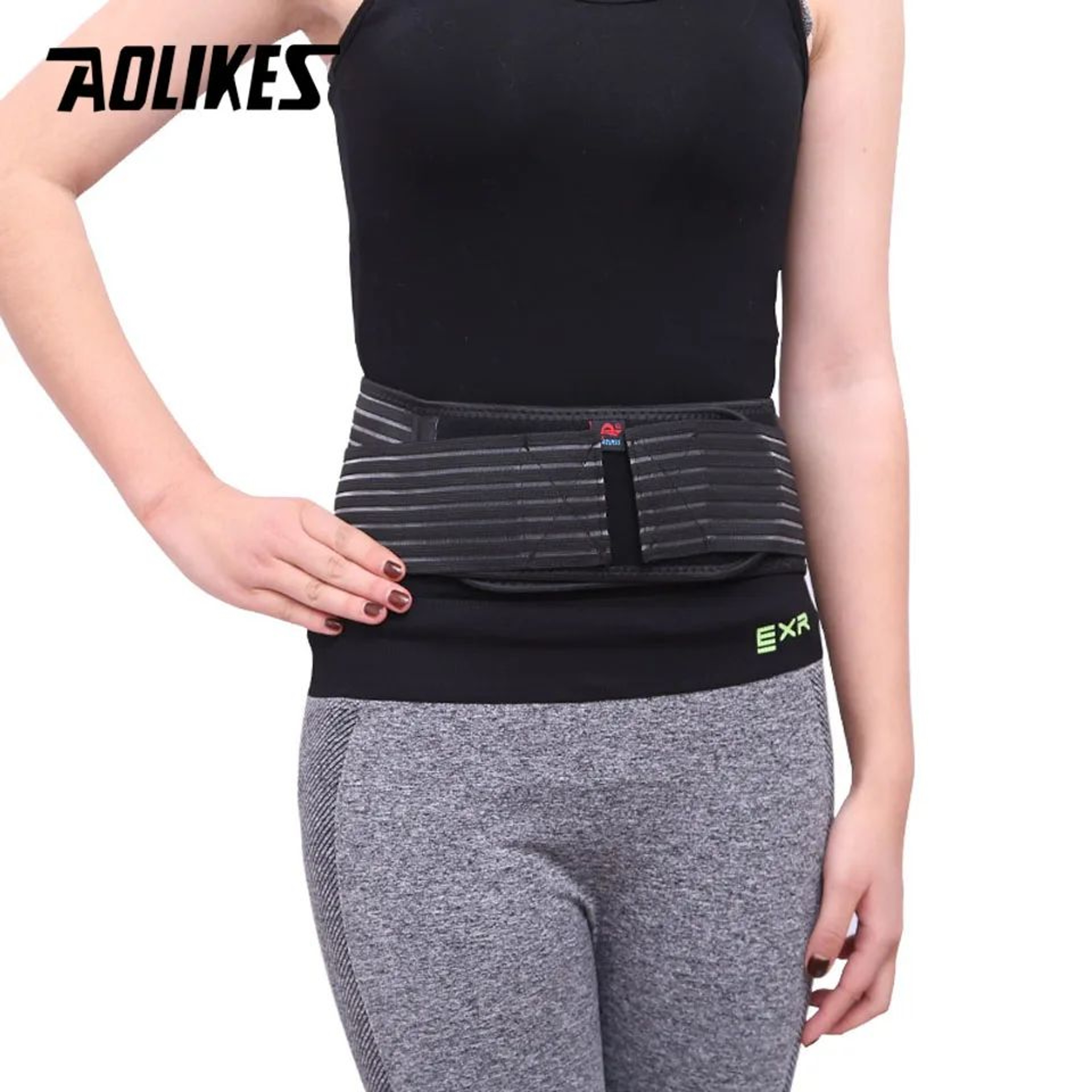 AOLIKES Lumbar Support Belt Adjustable Back Support Brace For Waist Stability And Everyday Comfort 4