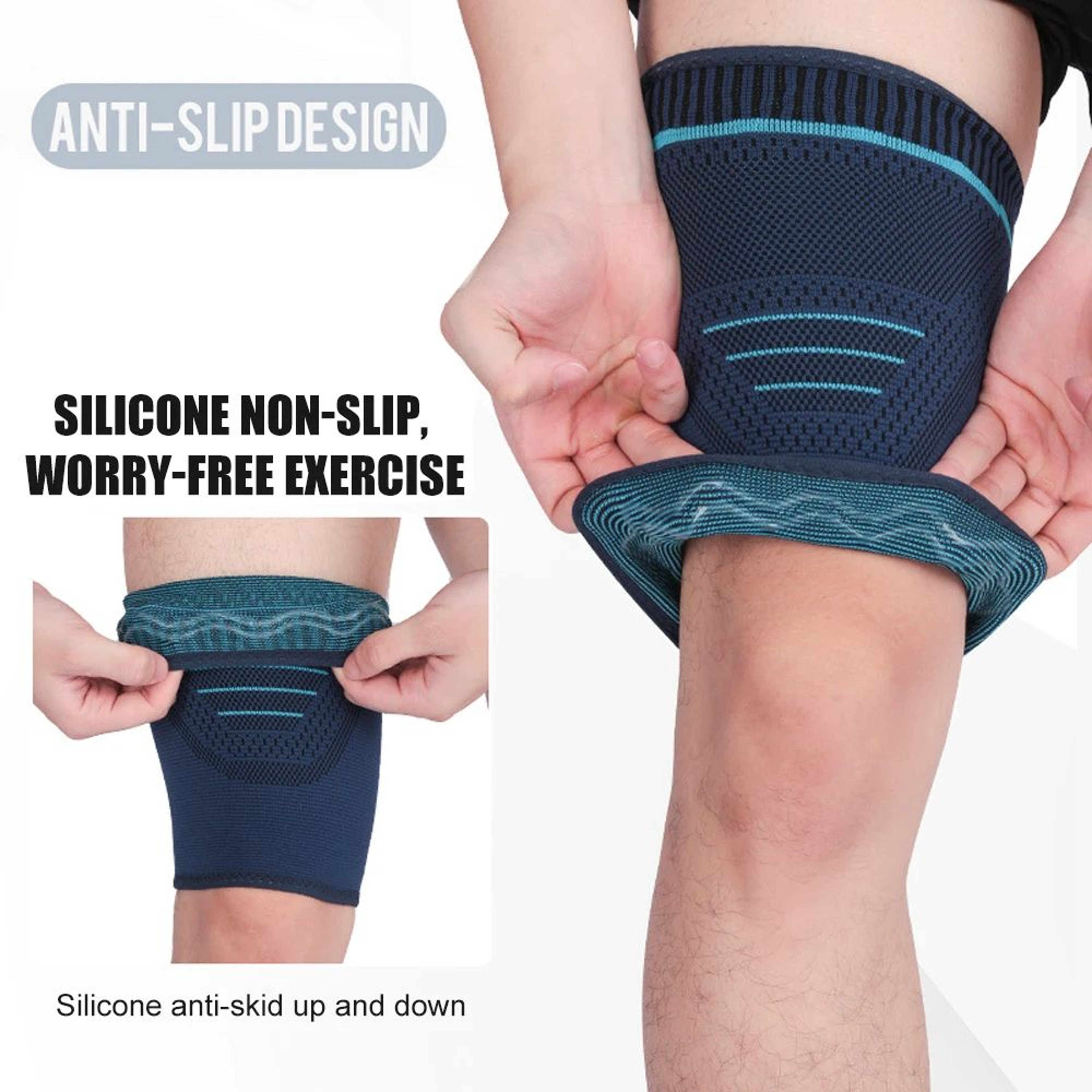 Thigh Compression Sleeve Quad Hamstring Support For Sports 0