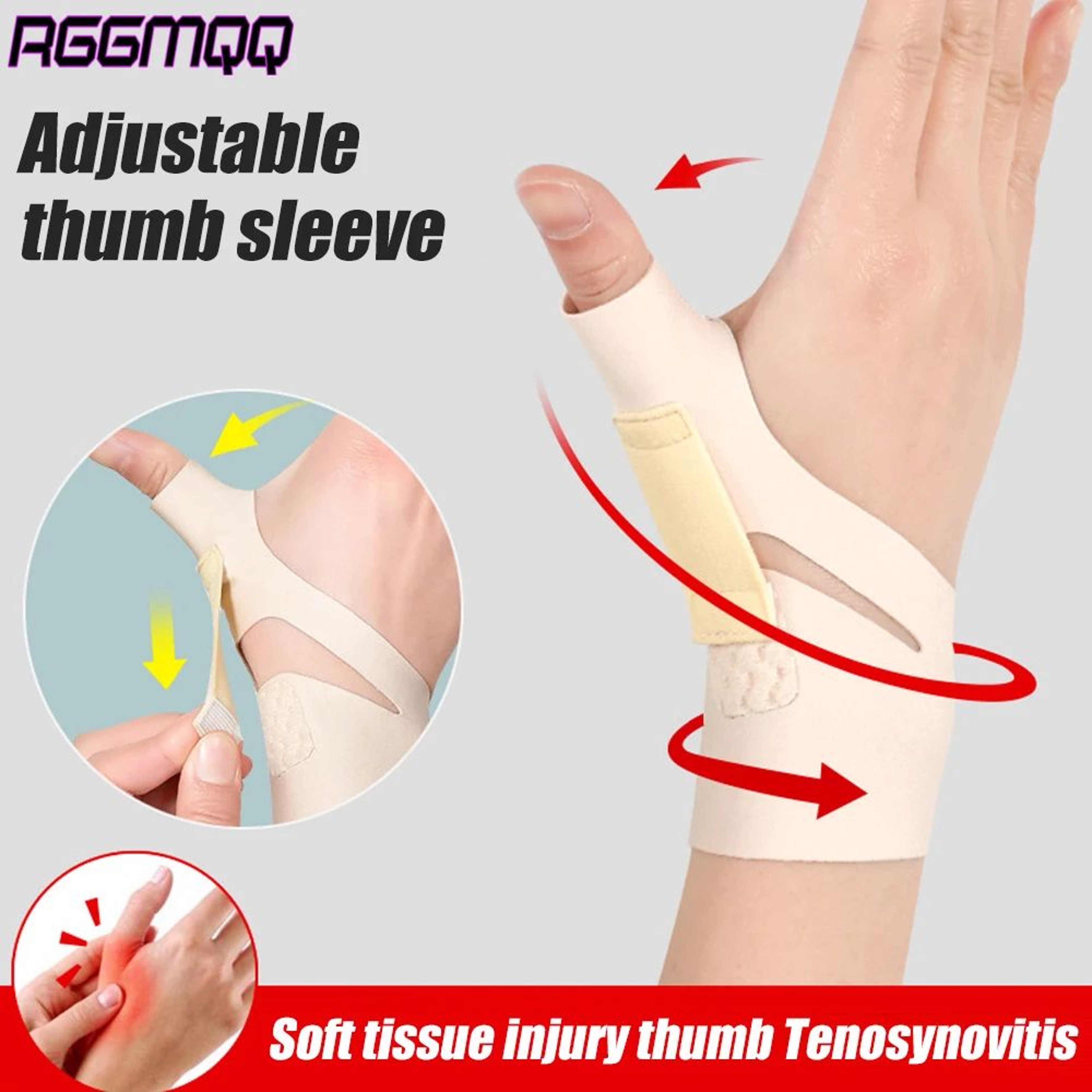 Adjustable Thumb Brace With Spica Splint Support 1