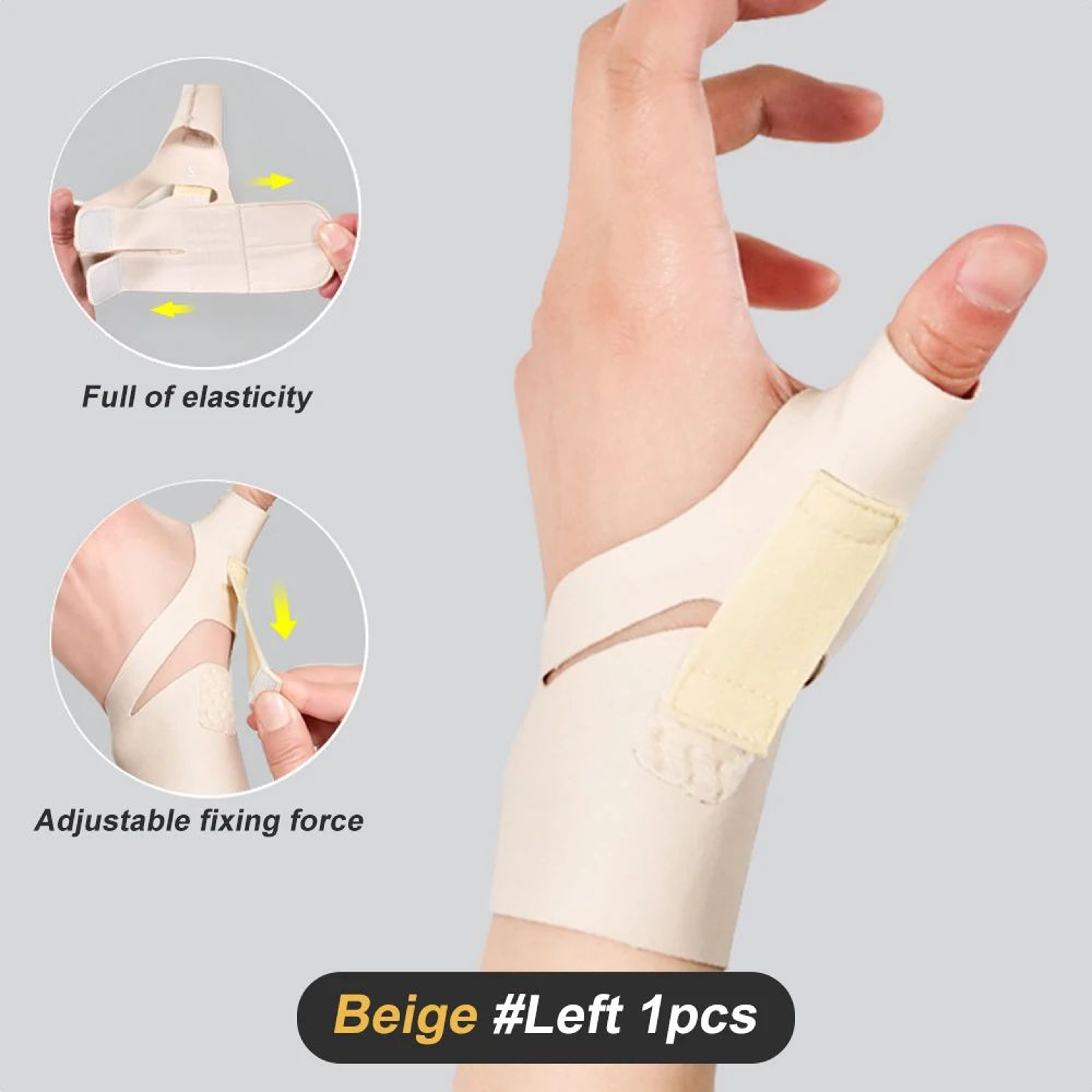 Adjustable Thumb Brace With Spica Splint Support 6
