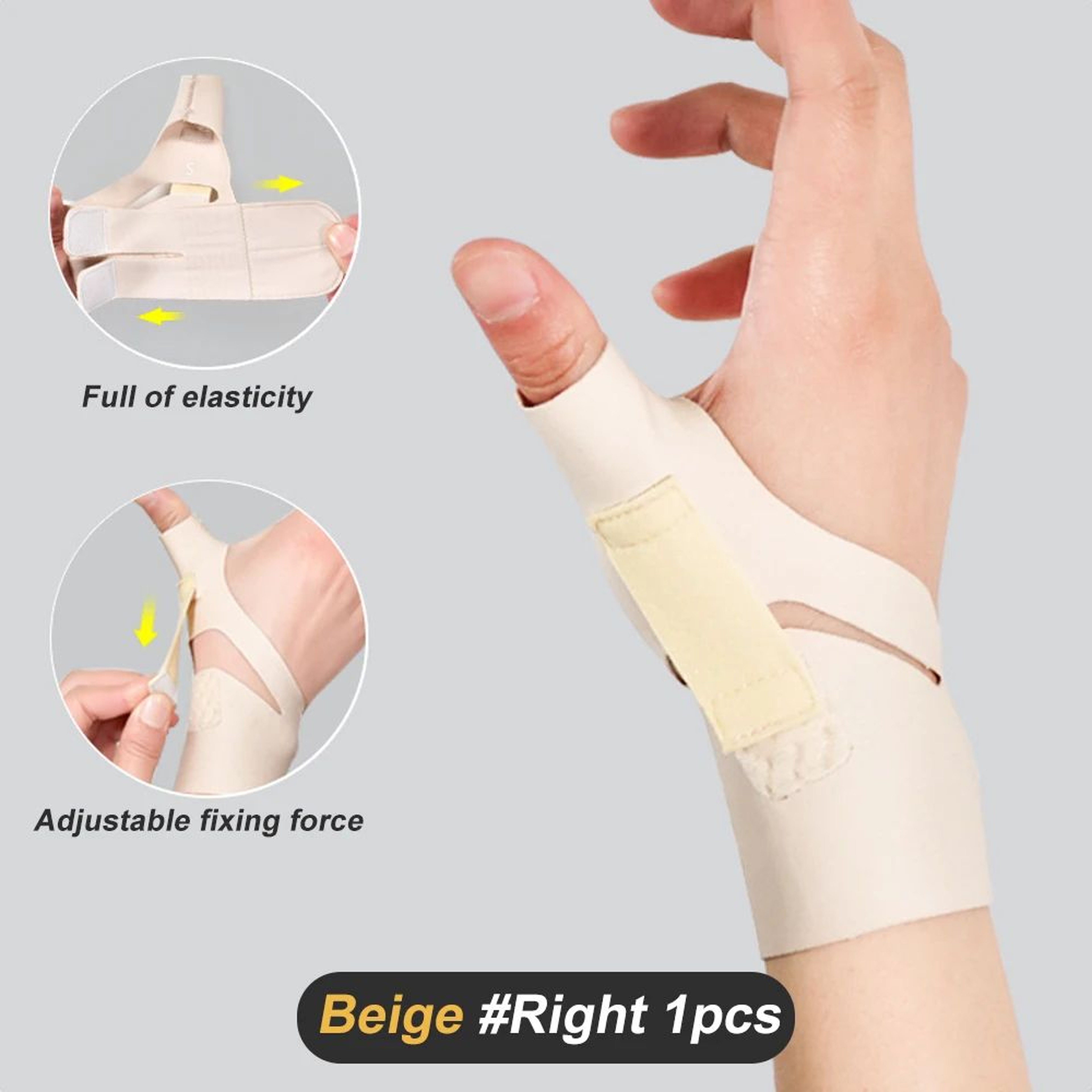 Adjustable Thumb Brace With Spica Splint Support 7