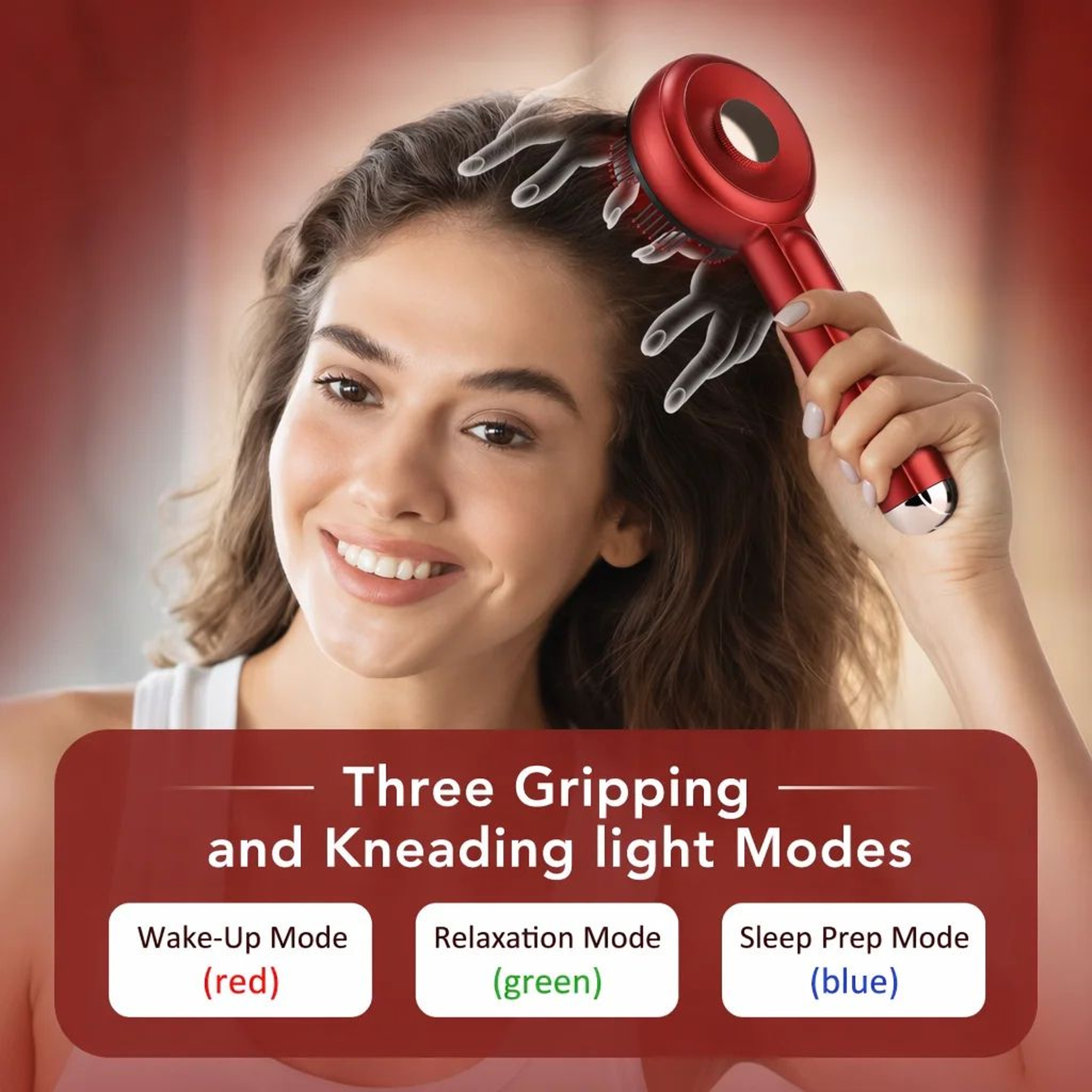 Electric Scalp Massage Comb With Red Light Hair Growth Therapy 4