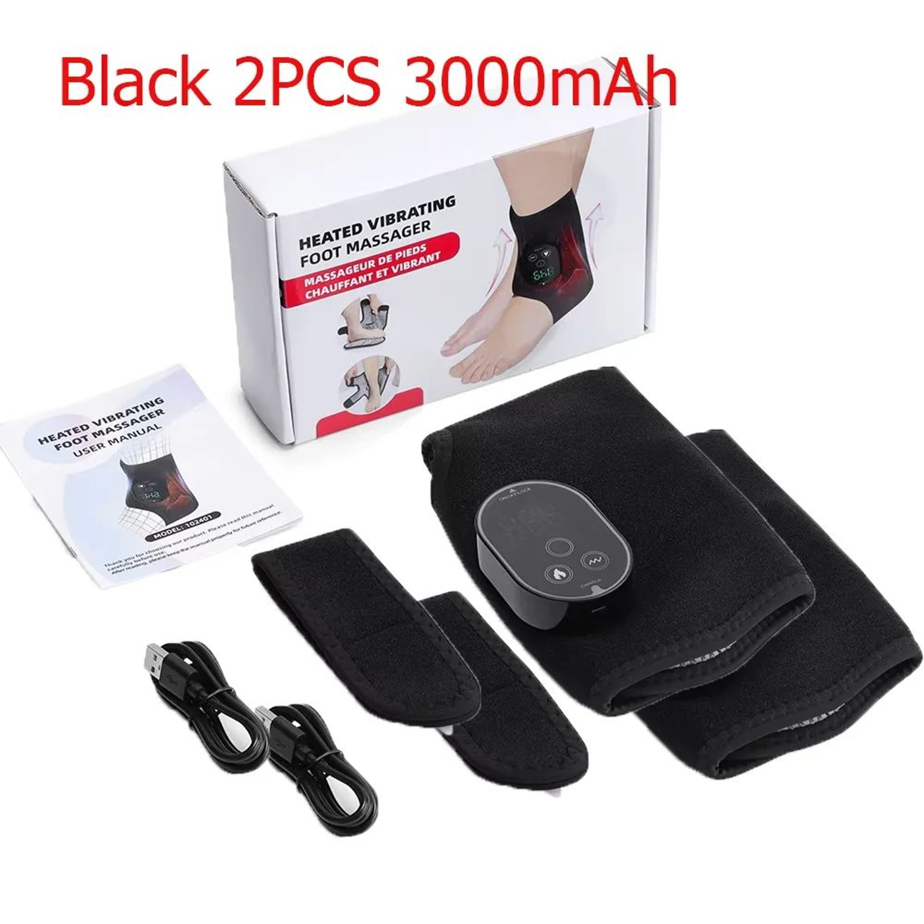 Heating Ankle Massager With Vibration And Adjustable Foot Wrap 8