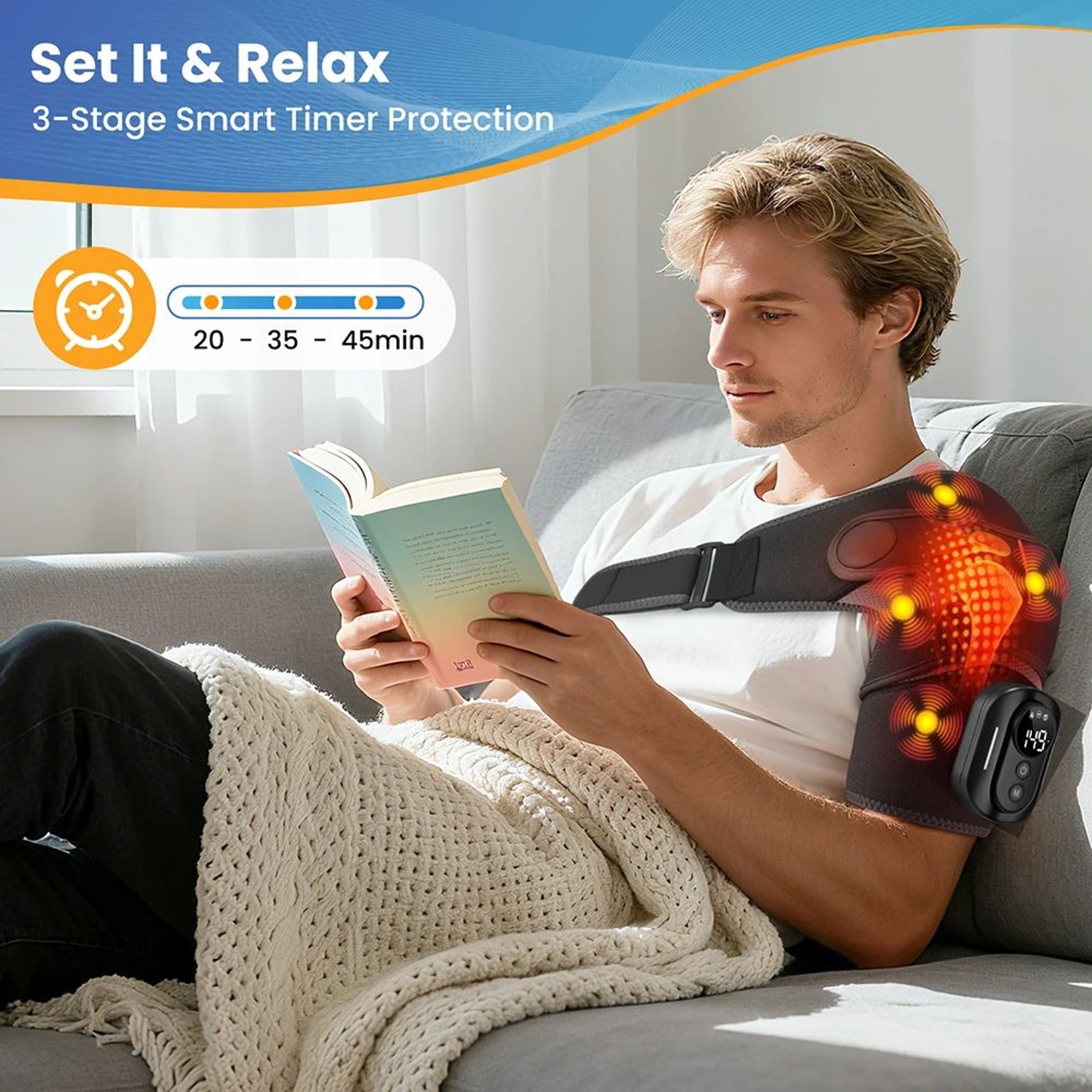 Electric Heated Shoulder Massager Wrap 2