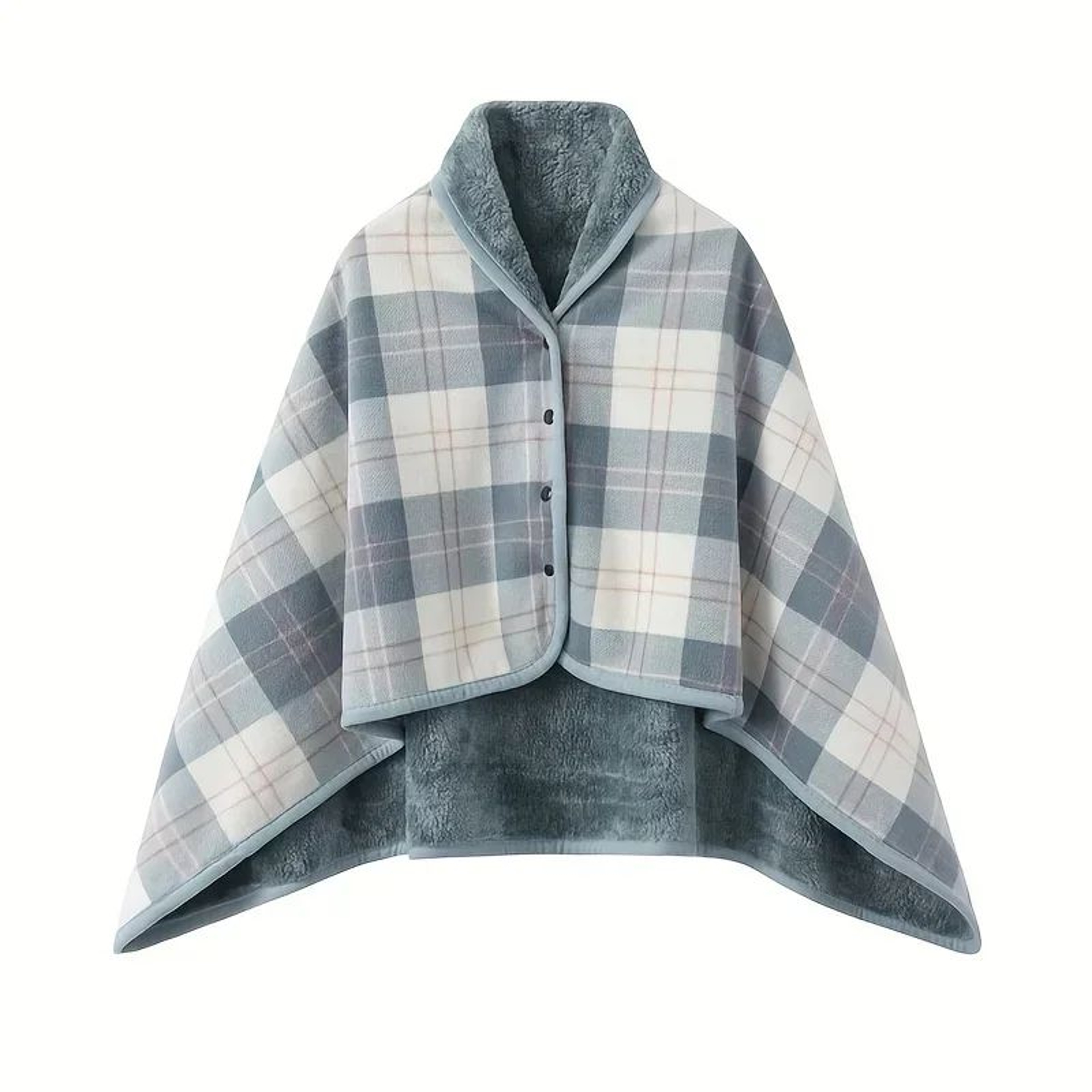 Wearable Blanket Shawl Soft Flannel Cozy Blanket Cloak For Home And Office 3
