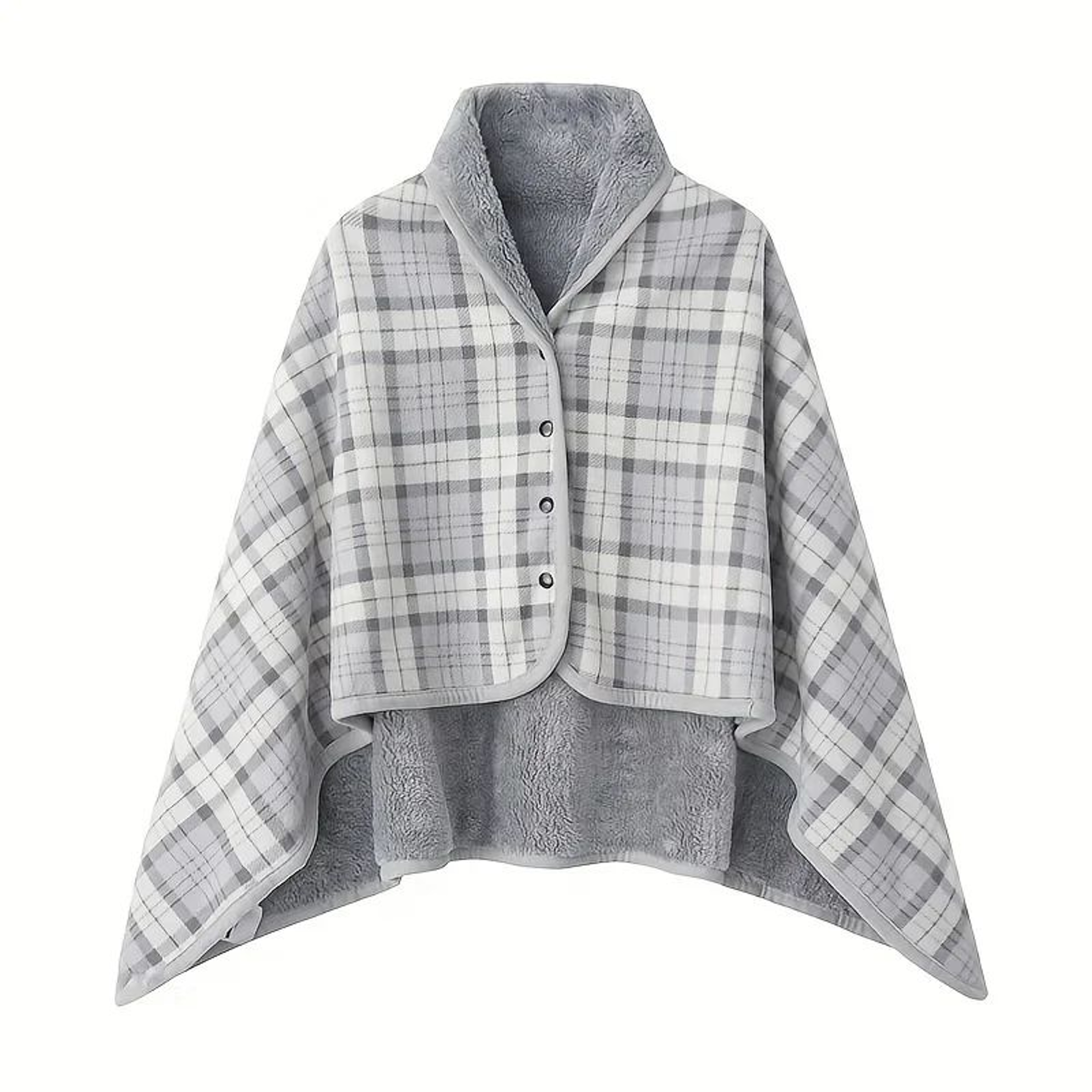 Wearable Blanket Shawl Soft Flannel Cozy Blanket Cloak For Home And Office 8