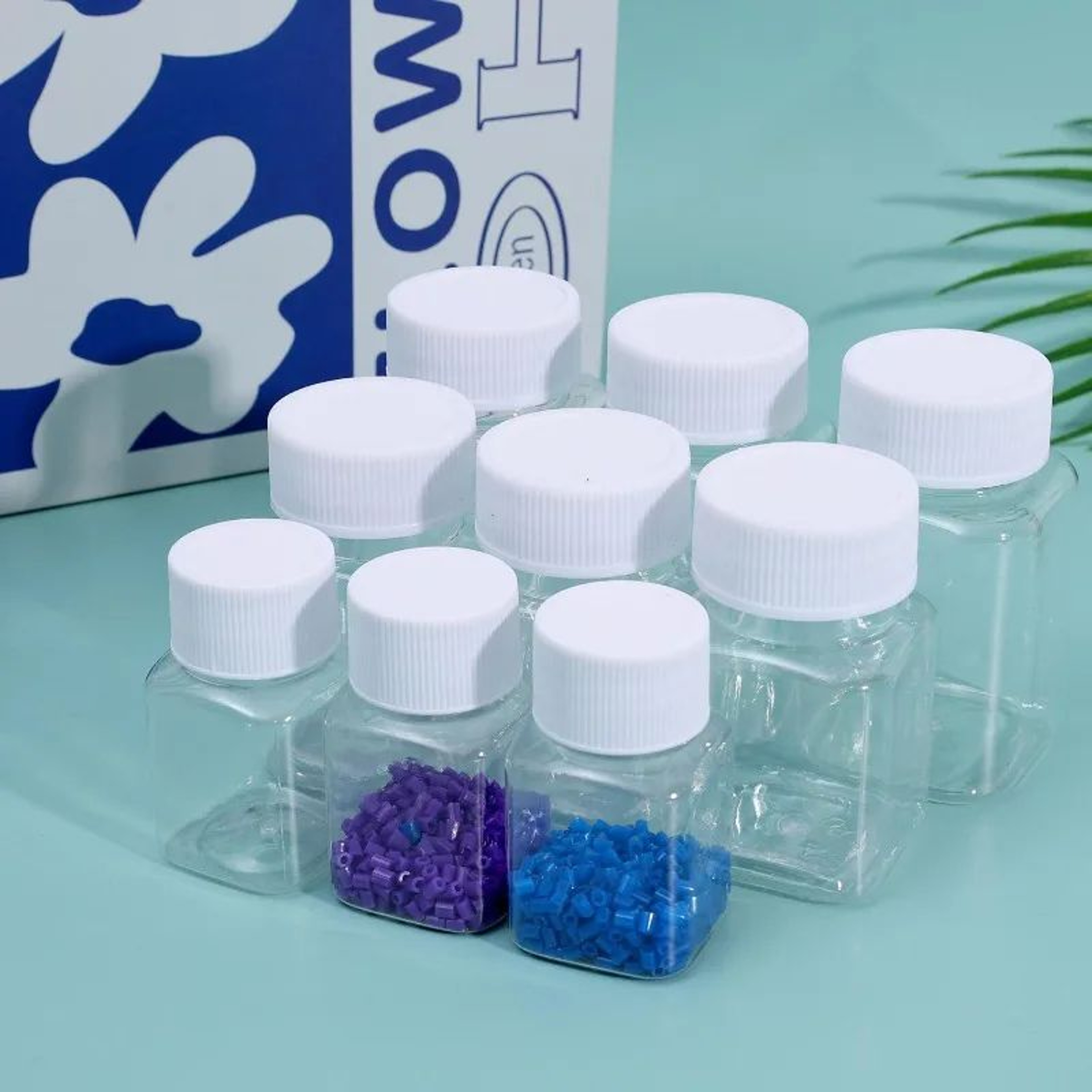Transparent Plastic Storage Bottle Wide Mouth Sealed Container 30ml 50ml 80ml 2