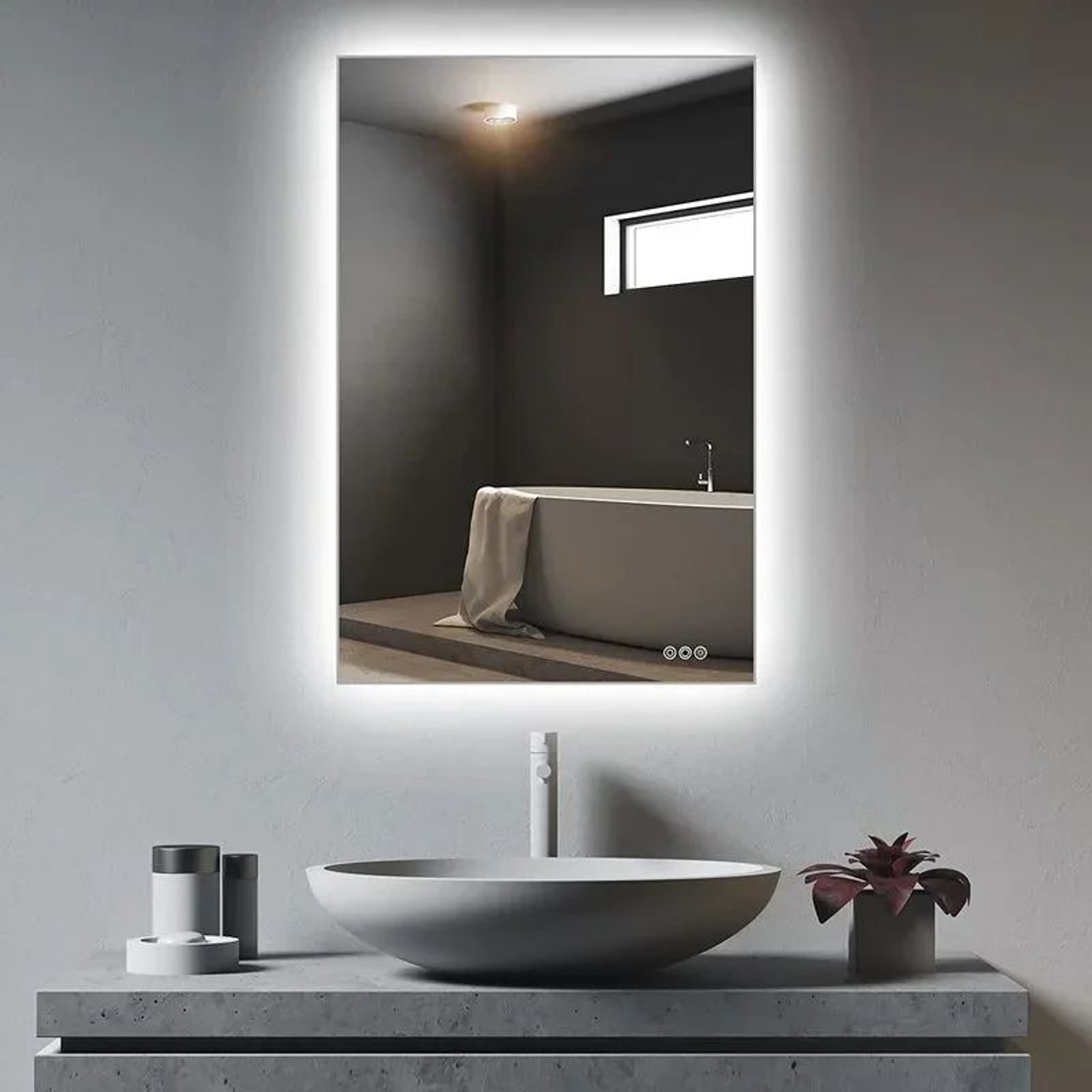 3D Acrylic Mirror Wall Stickers Reflective Oval Decor 2