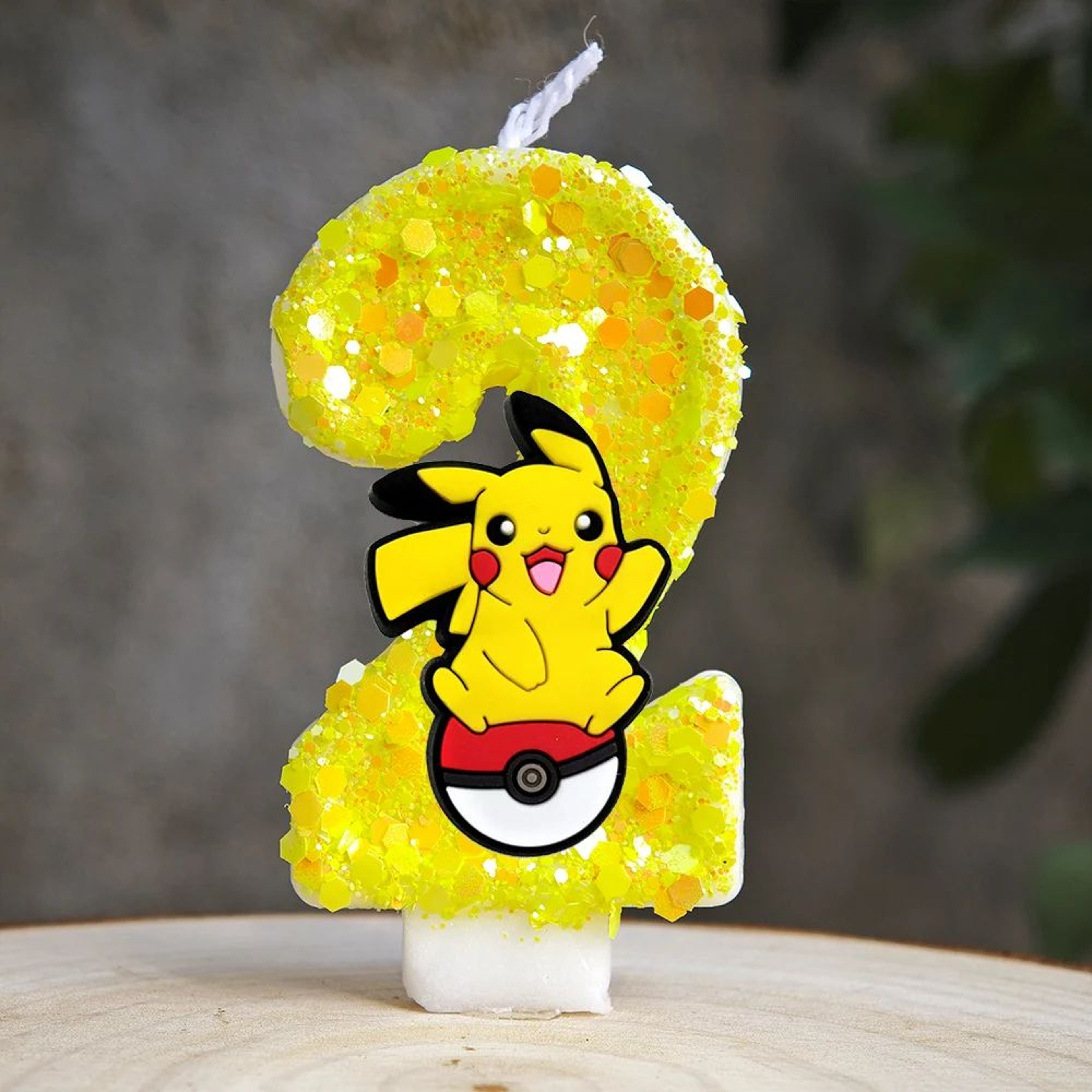 Pikachu Number Birthday Cake Candle 2