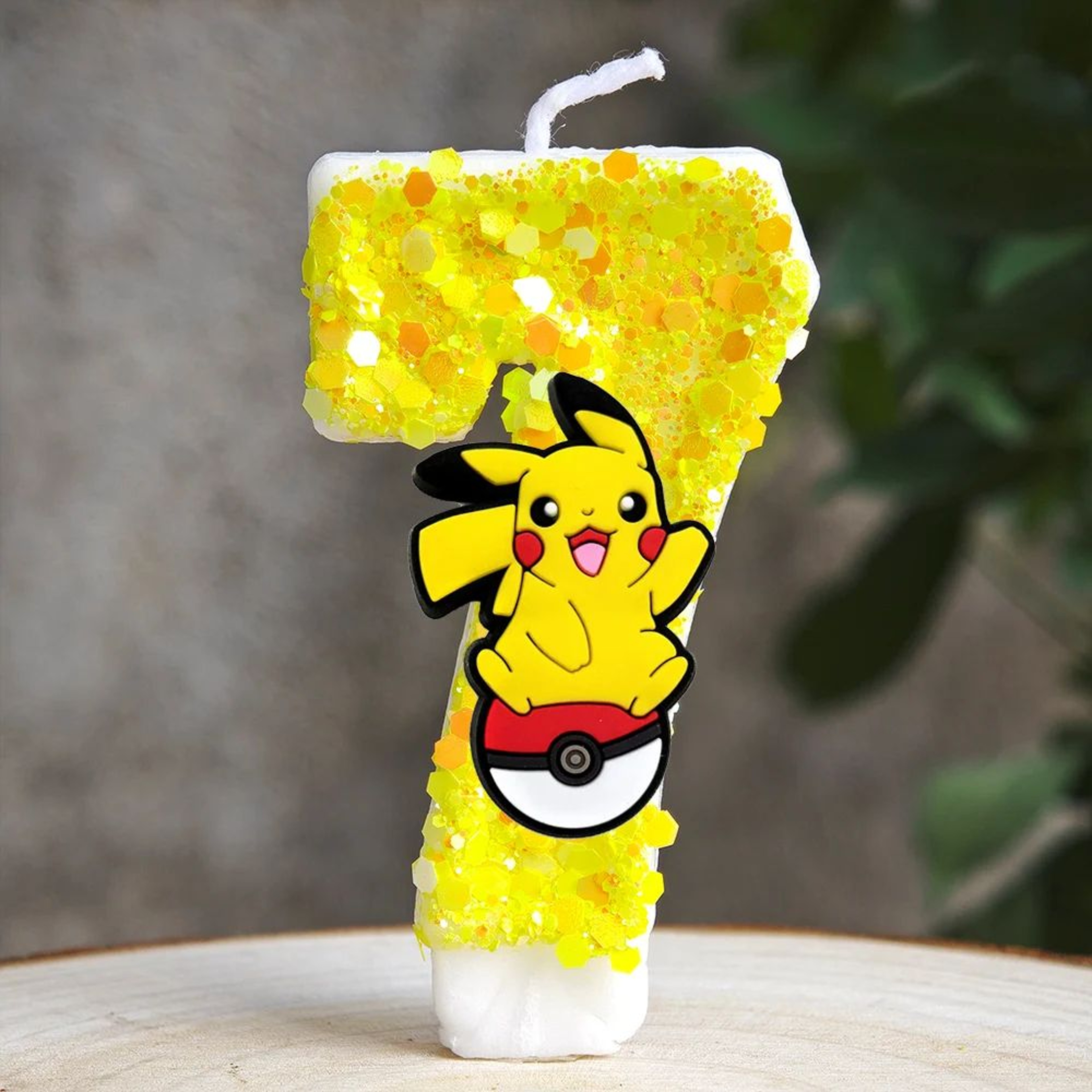 Pikachu Number Birthday Cake Candle 7