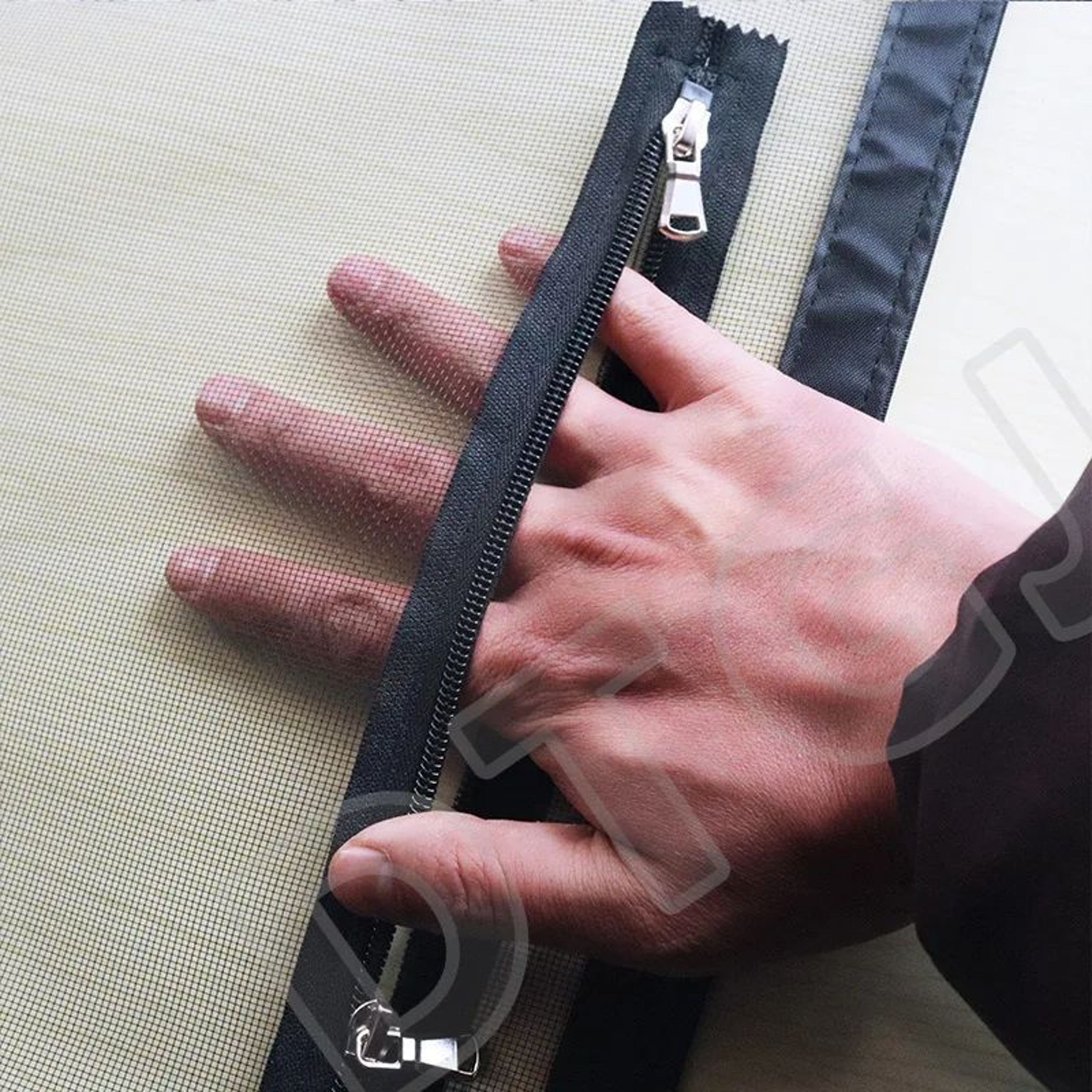 Custom Fit Zipper Mosquito Window Screen 4
