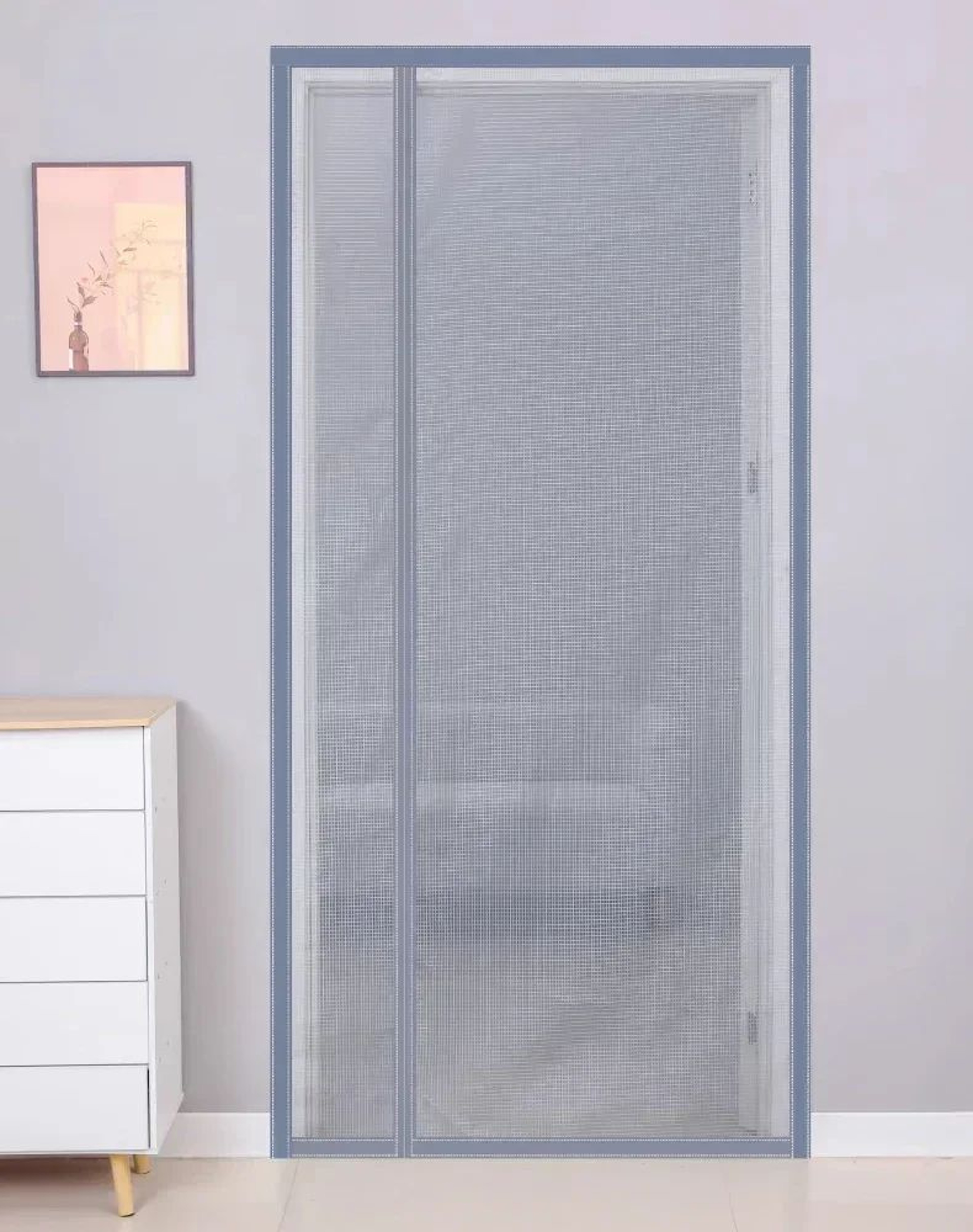 Custom Magnetic Mosquito Door Curtain Self Closing Mesh 10
